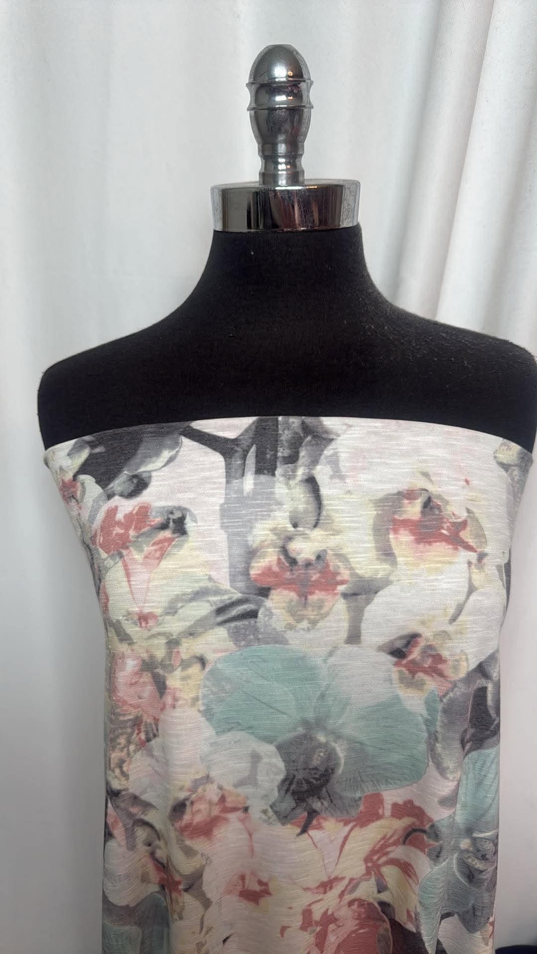 Floral - PRS Slub Jersey - 2 Yard Cut