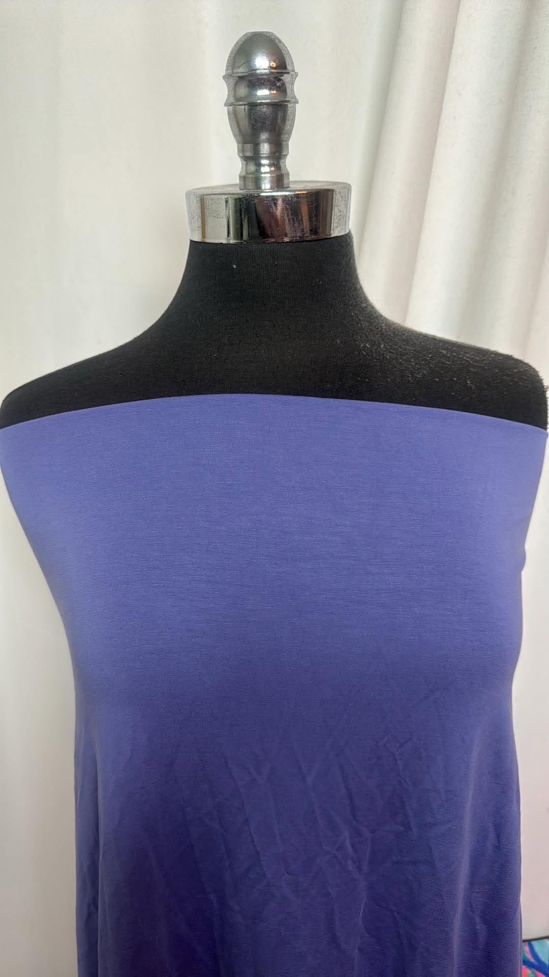Blue - Modal/Cotton/Spandex - 2 Yard Cut