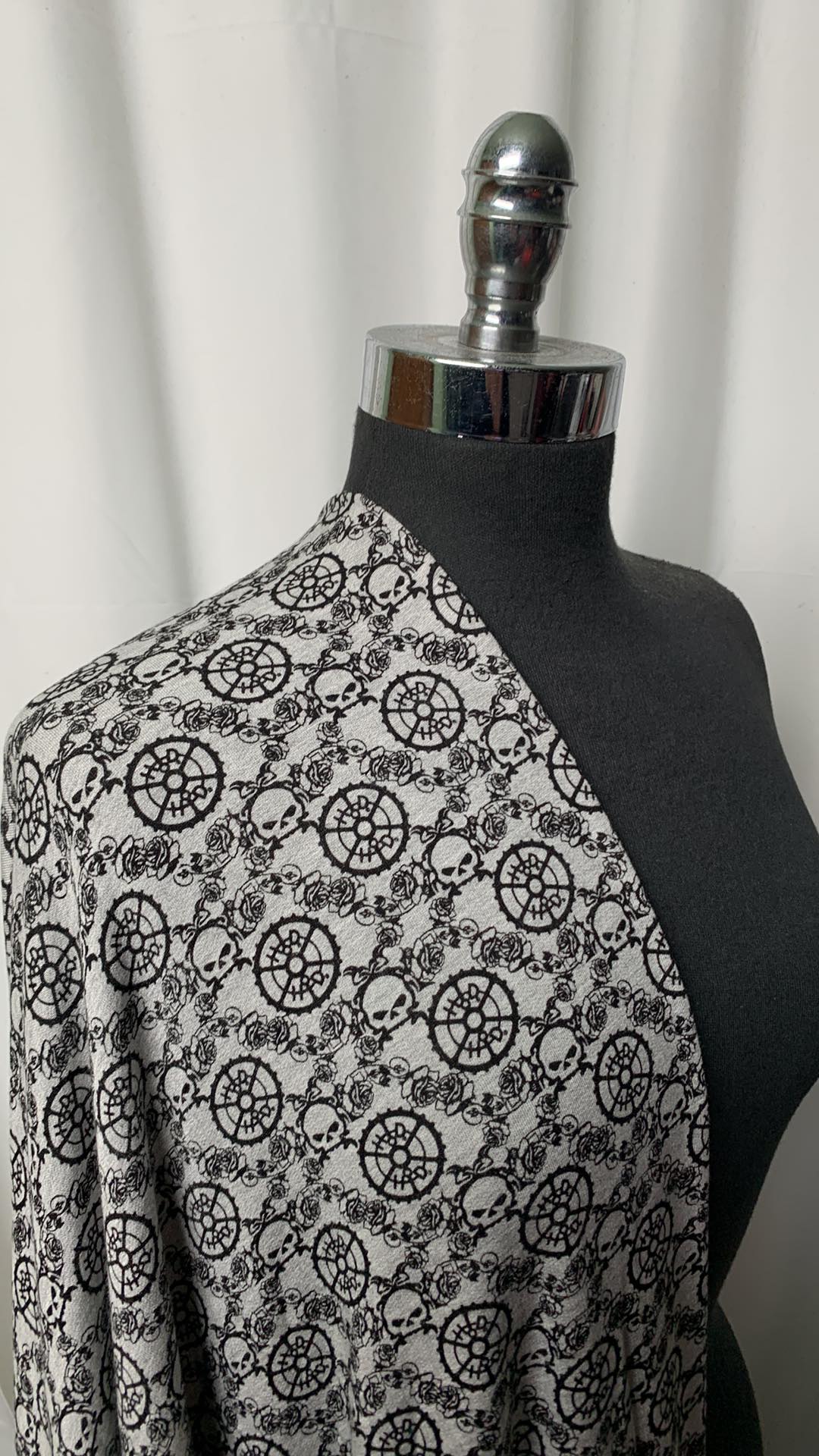 Skulls & Wheels - PRS French Terry - 2 Yard Cut