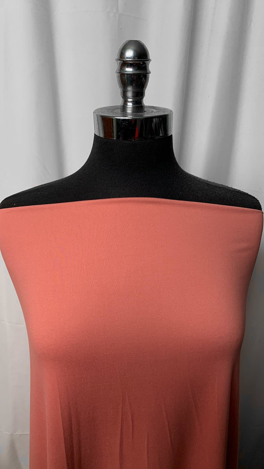 Solid Coral - Double Brushed Poly Spandex - 2 Yard Cut