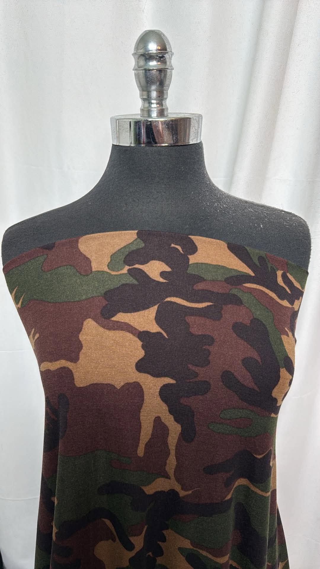Camo - Spun Poly - 2 Yard Cut