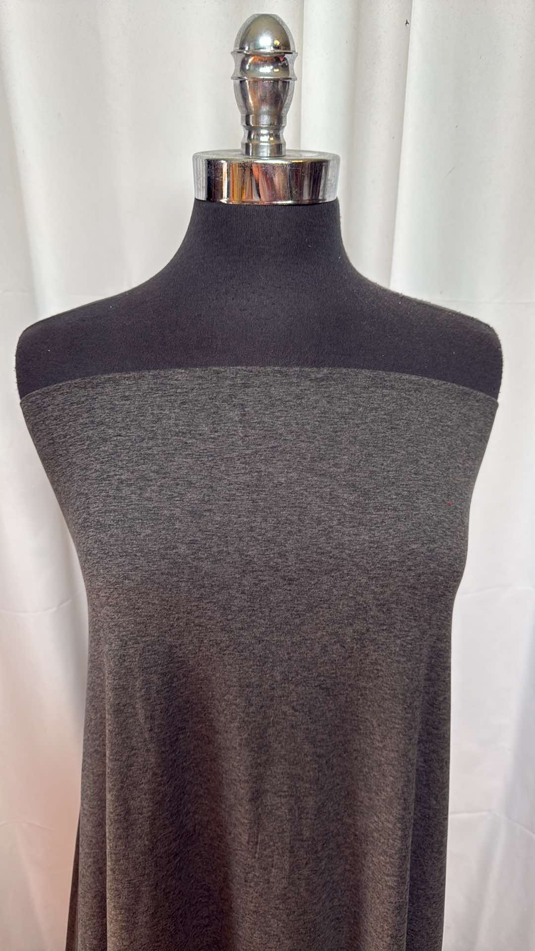 Charcoal 2-Tone - Double Brushed Poly Spandex - 2 Yard Cut