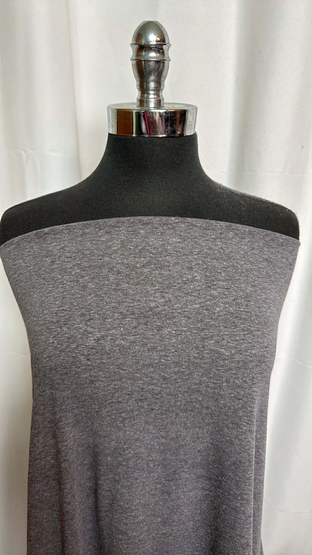 Charcoal - Triblend Jersey - 2 Yard Cut