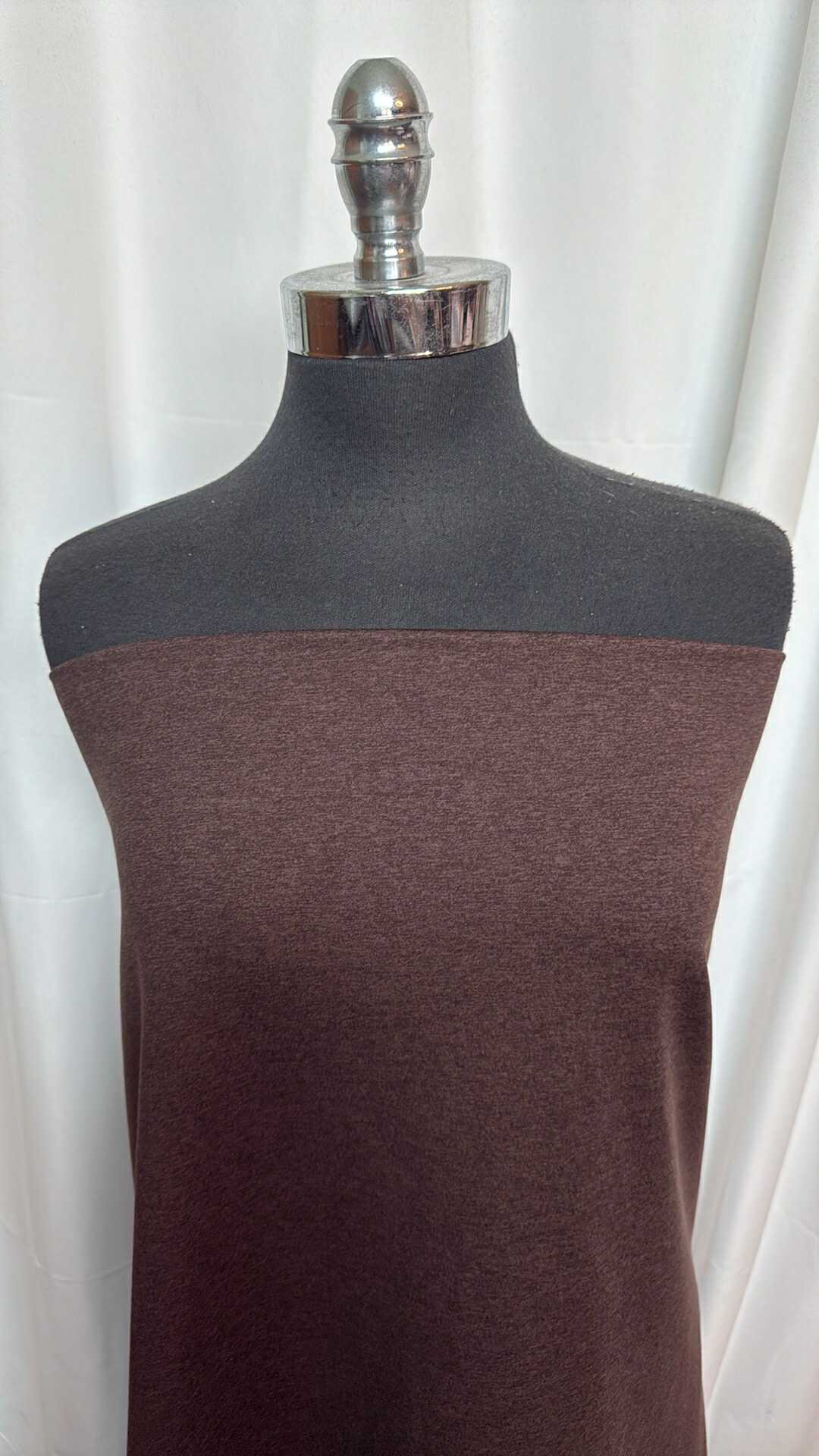 Dark Brown - Peached Performance - 3 Yard Cut