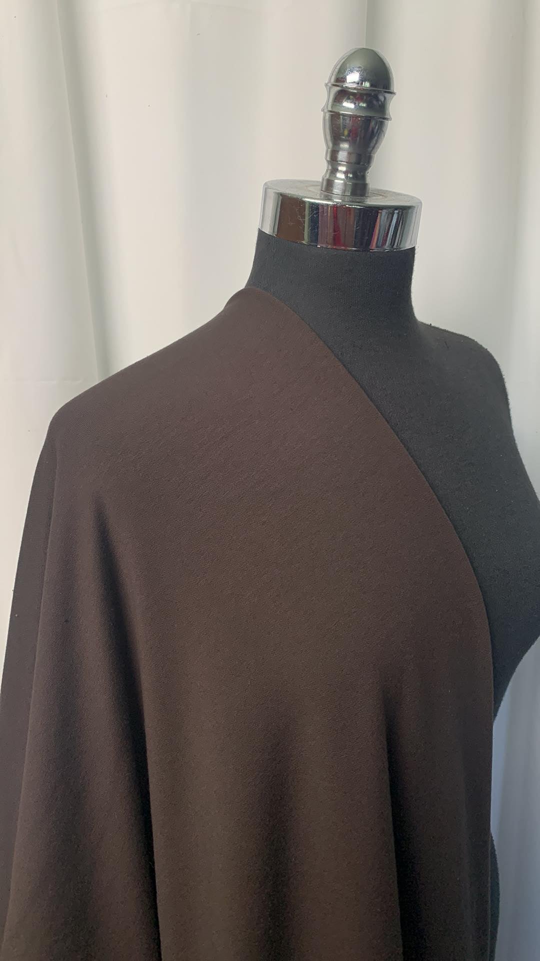 Dark Chocolate - Modal/Cotton/Spandex French Terry - 2 Yard Cut