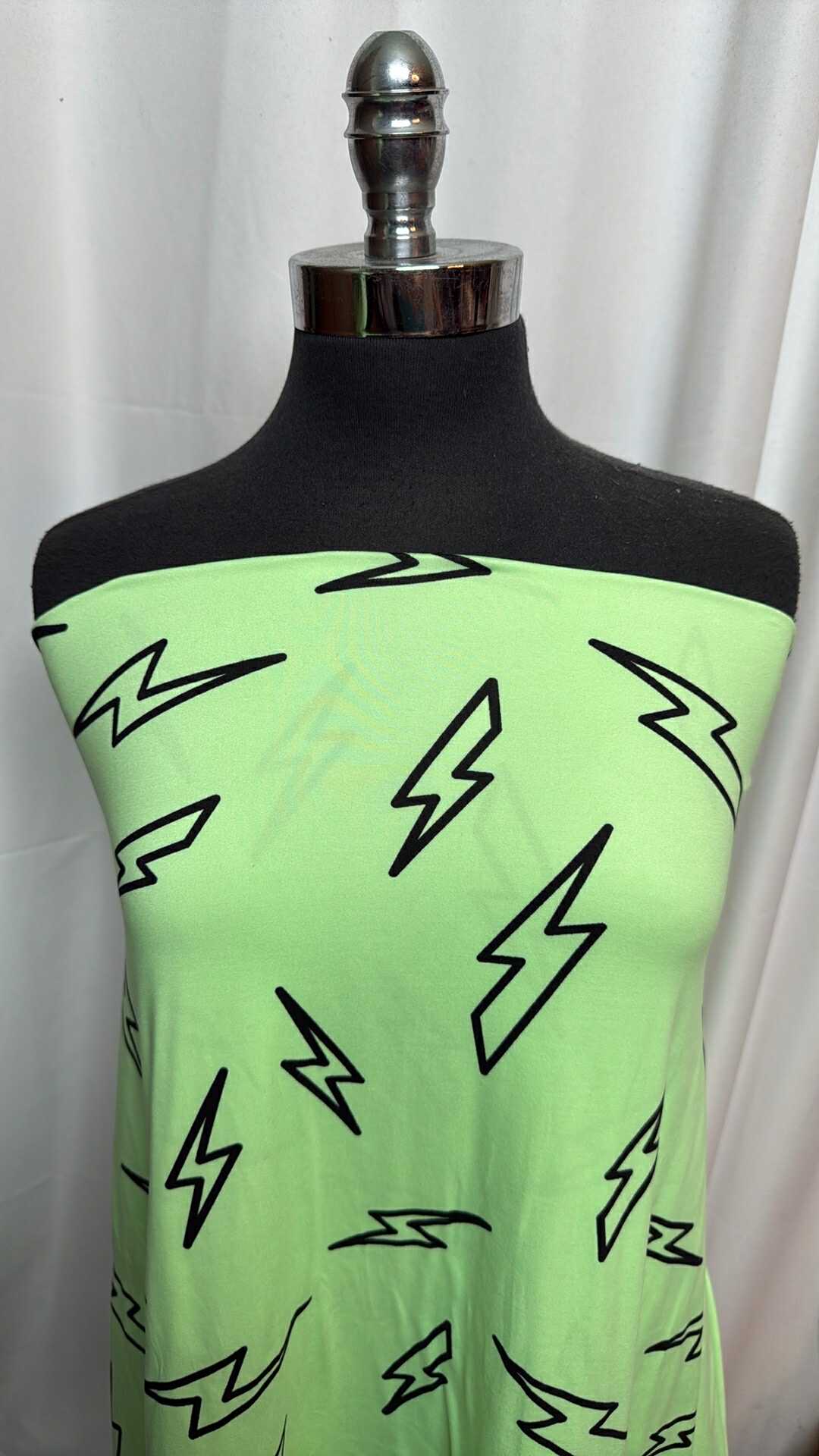 Neon Bolts - Double Brushed Poly Spandex - 2 Yard Cut