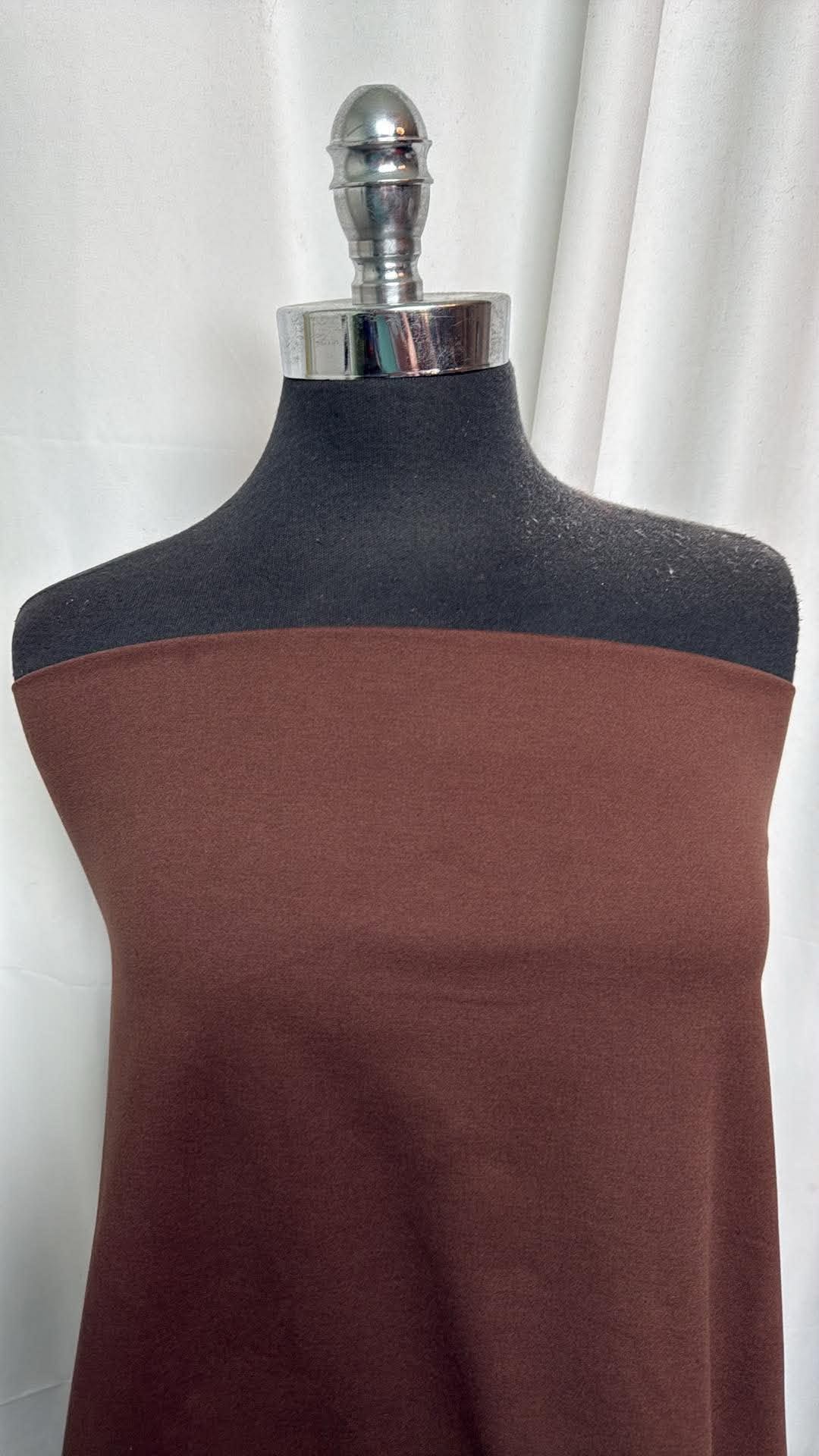 Espresso Heather - Peached Performance - By the 1/2 Yard