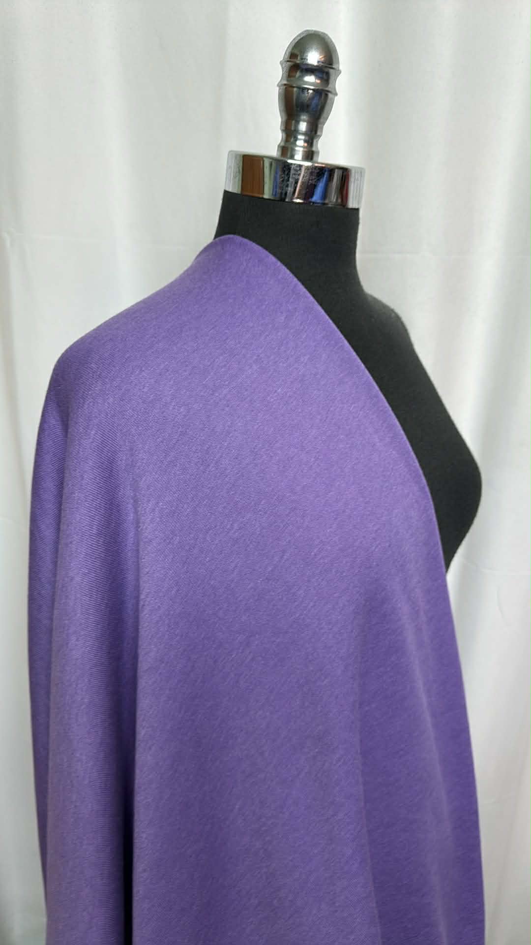 Heather Purple - Cotton/Poly Sweatshirt Fleece (72" Wide) - 2 Yard Cut