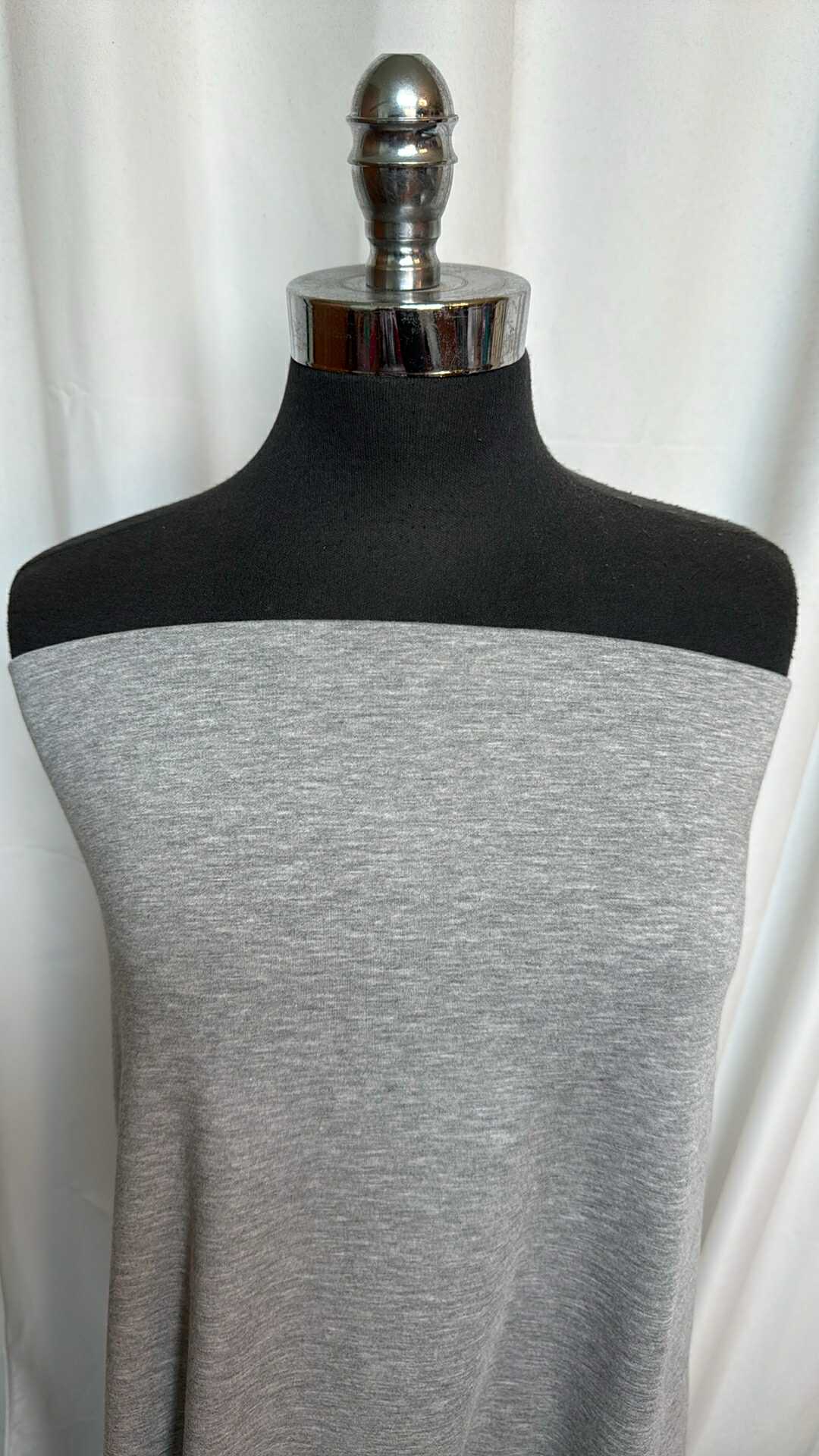 Heather Grey - Modal/Spandex Brushed French Terry - By the Yard