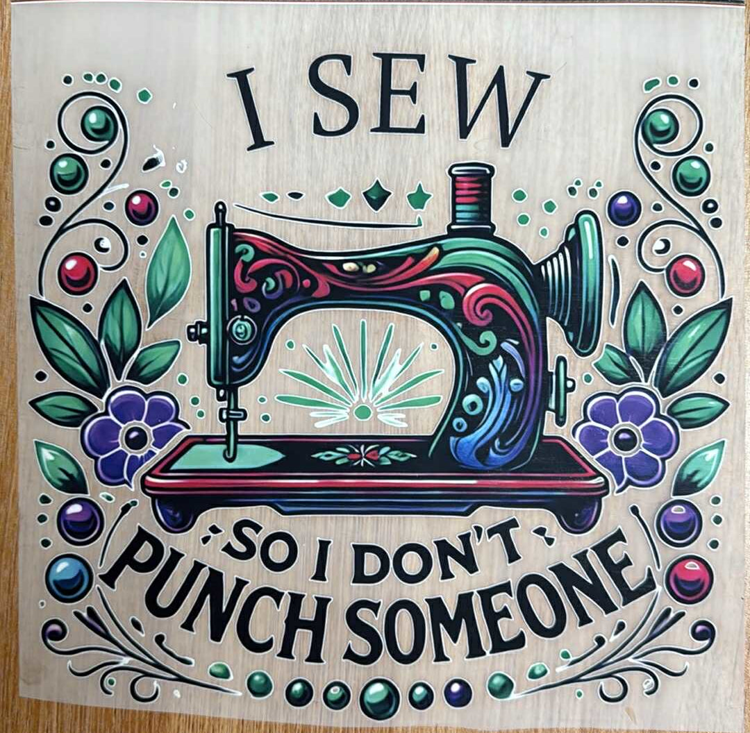 Punch Someone - Iron On Decal - Sold Individually