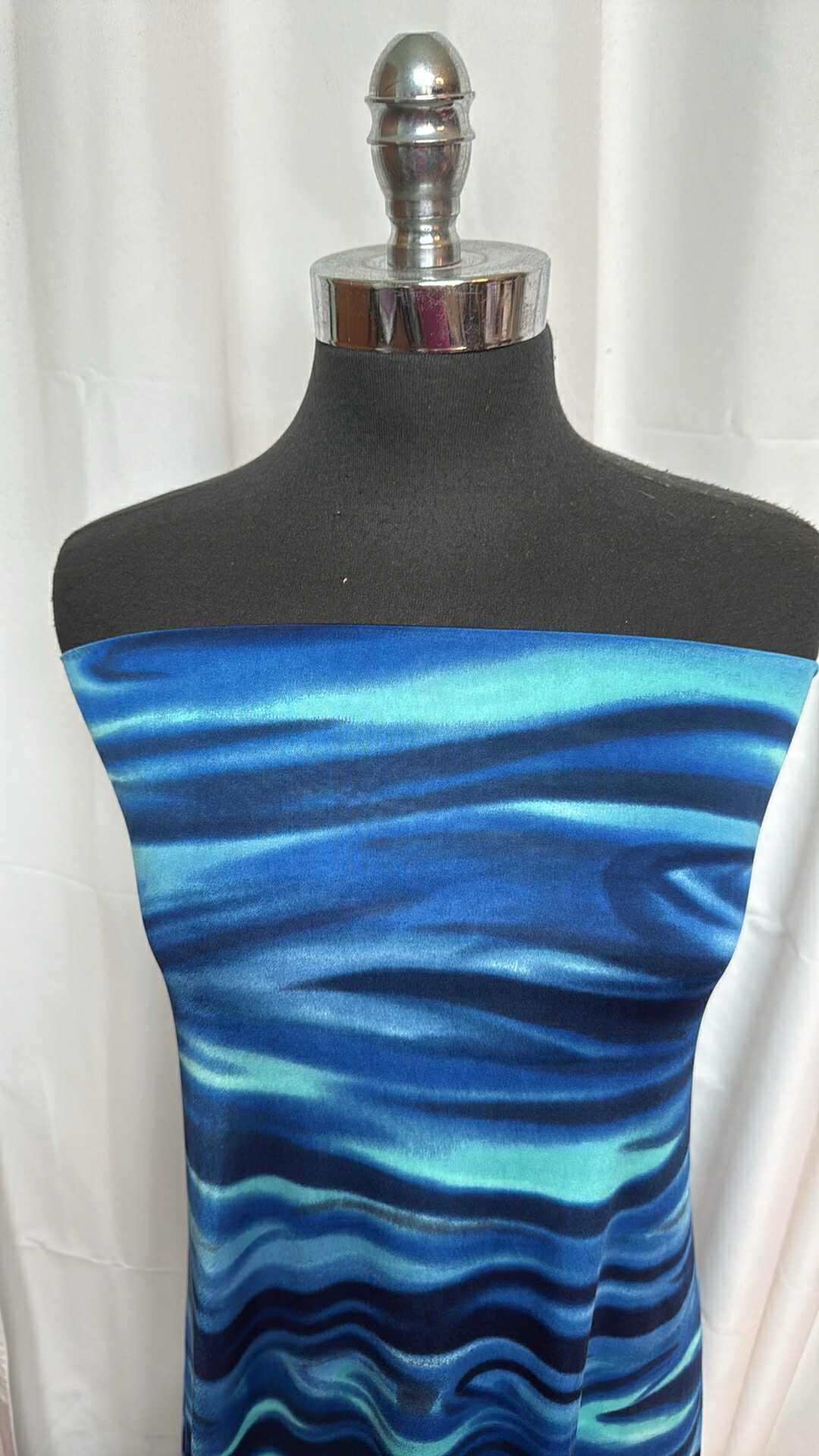 Blue Swirl - Venezia - 3 Yard Cut