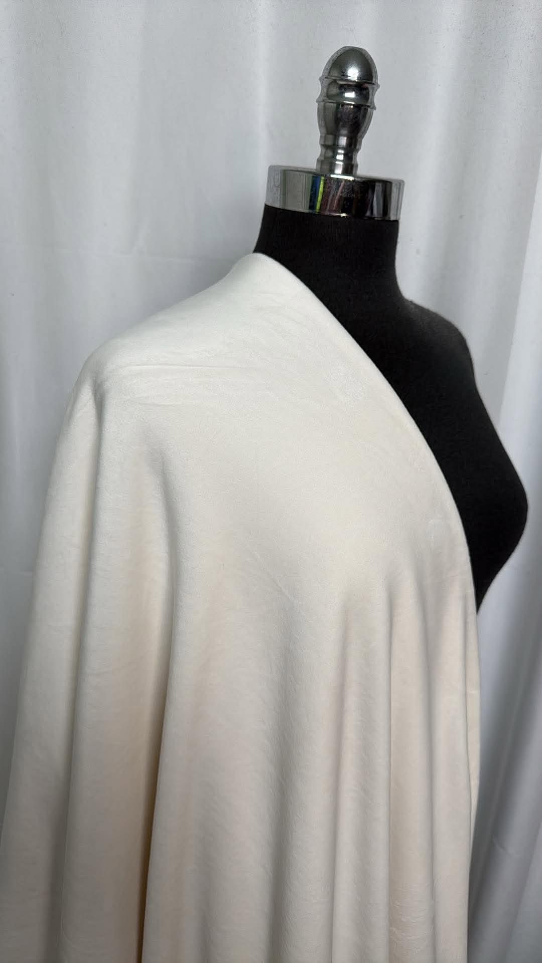 Ivory - Velvet Plush - By the Yard