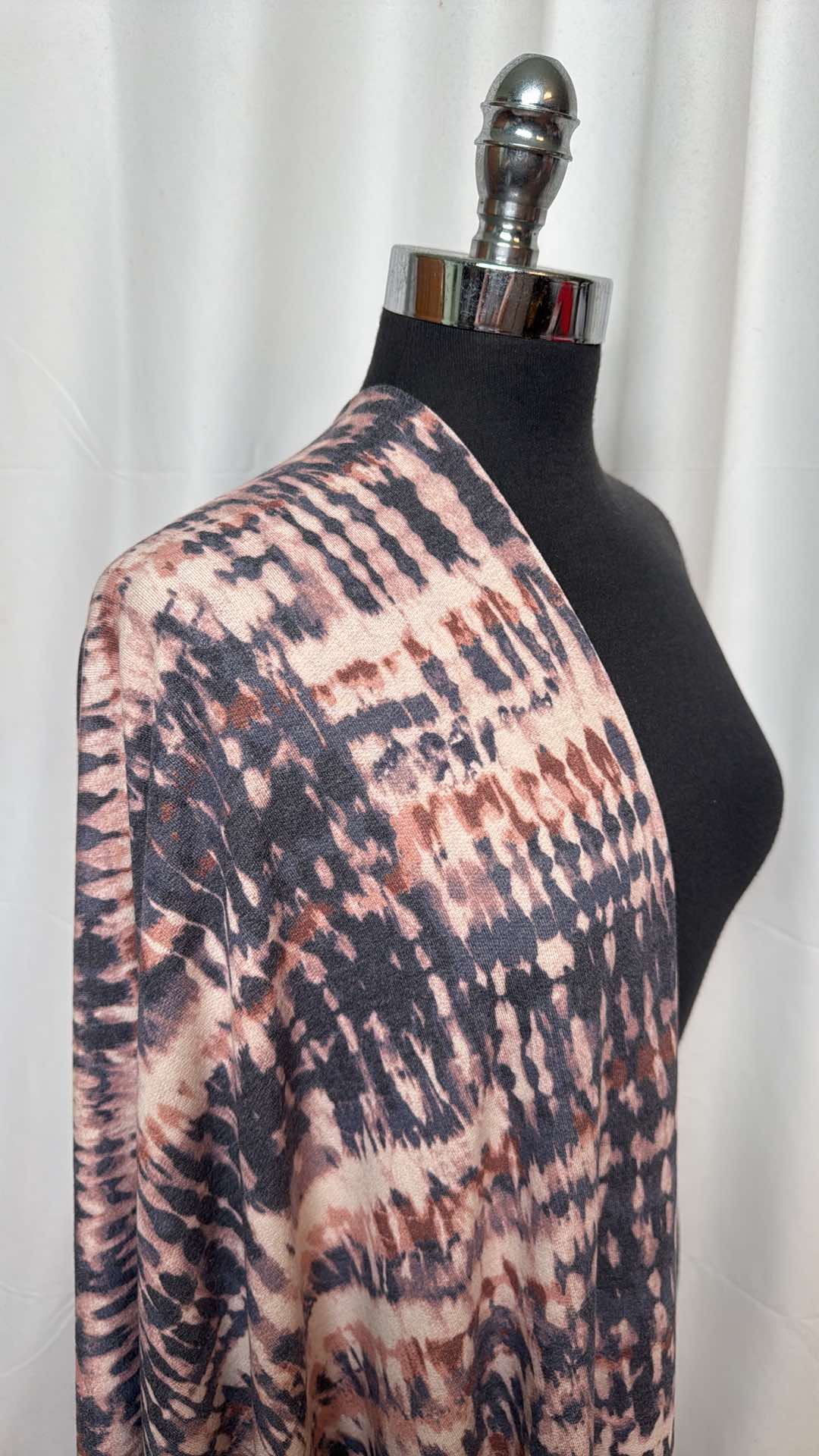 Linear Tie Dye - PRS French Terry (Made in Korea) - 2 Yard Cut