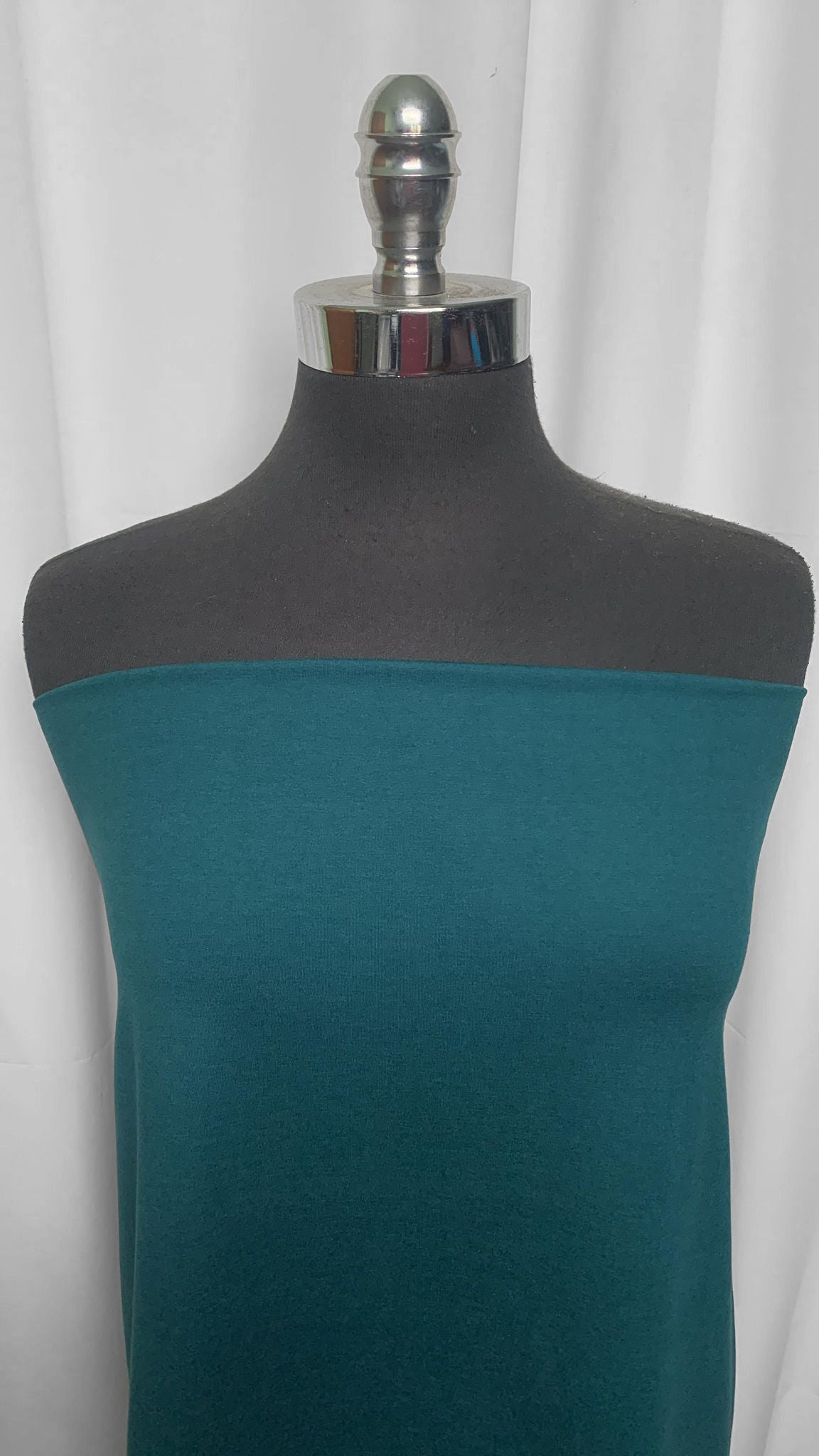 Lunar Teal Heather - Peached Performance - 2 Yard Cut
