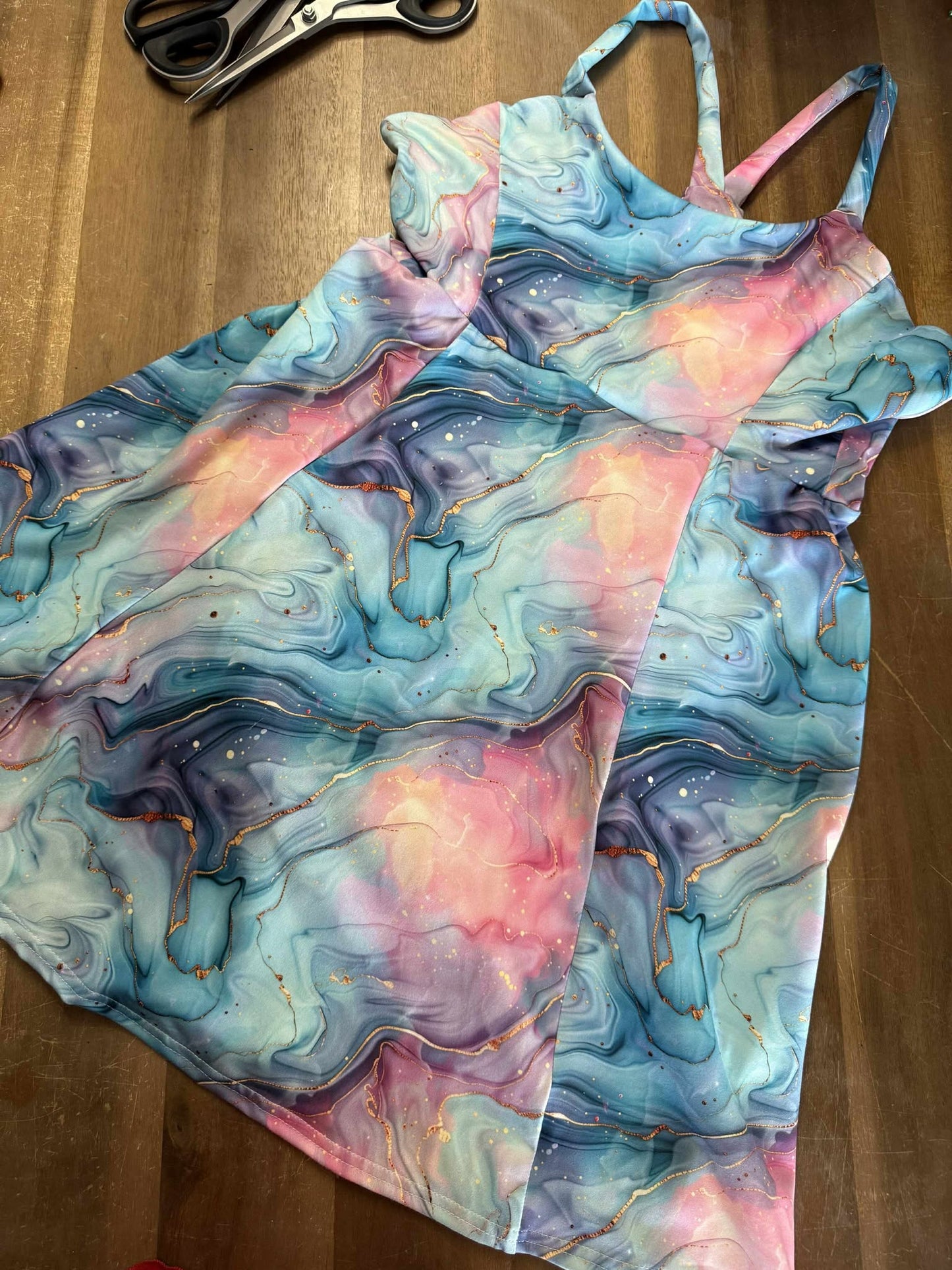 Mystic Marble - Peached Performance - 2 Yard Cut