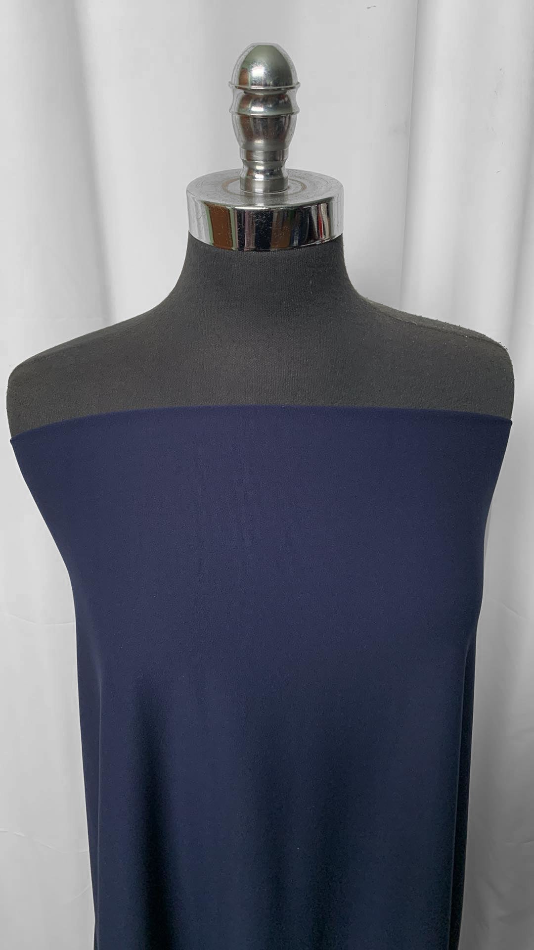 Solid Navy - Mid-Weight Peached Performance - 3 Yard Cut