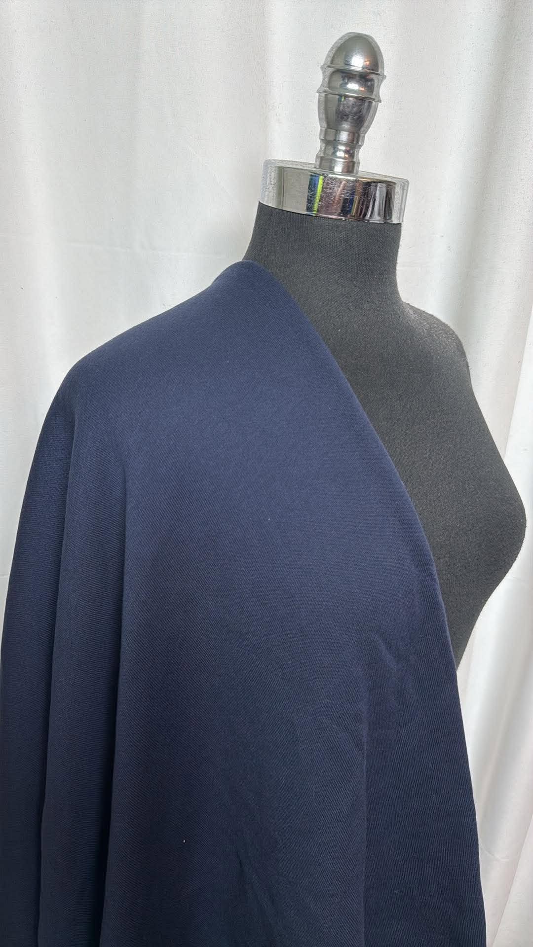 Navy - Brushed Sweatshirt Fleece - 1 Yard Cut