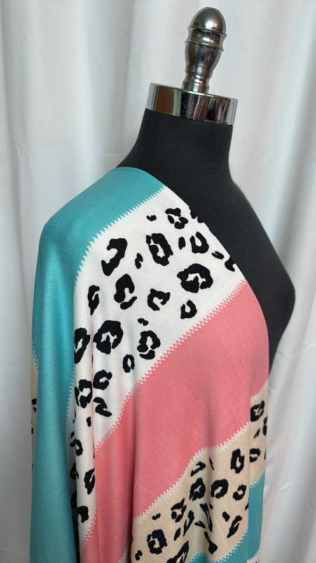 Leopard Stripe - Oakley Sweater Knit - 2 Yard Cut