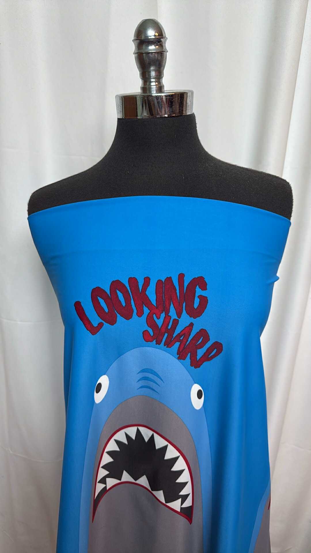 Sharks - Nylon/Spandex Swim Panels - 3 Sharks Per 26" Cut