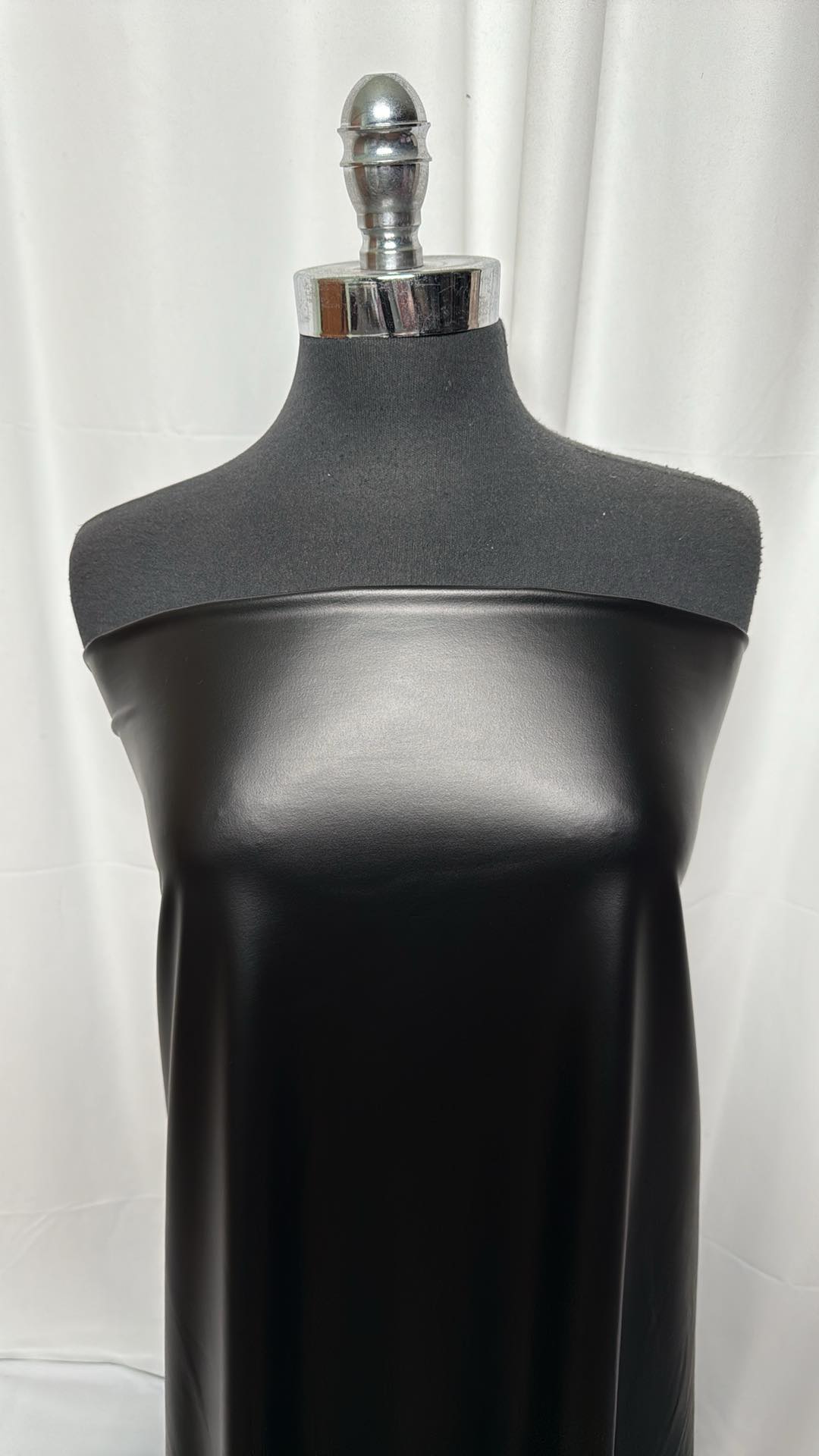 Black - Poly/Spandex with Foil - 2 Yard Cut