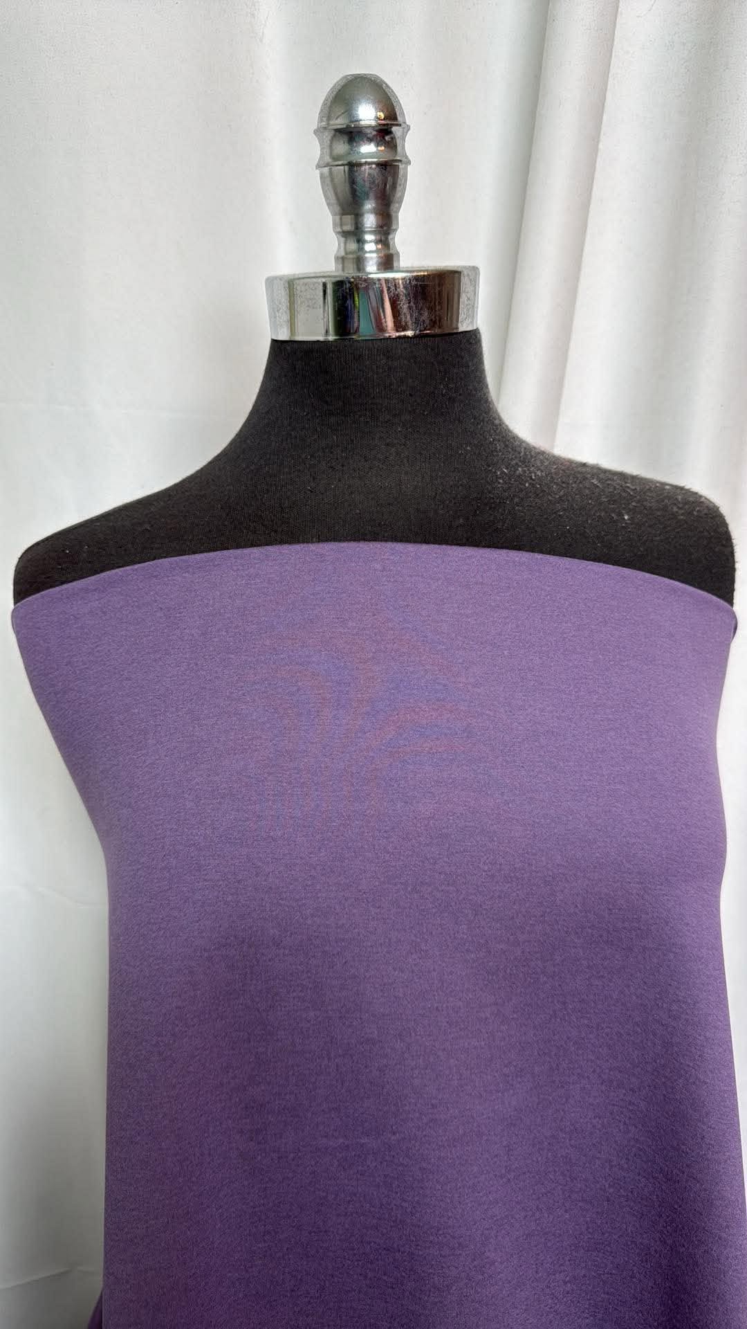 Purple Shadow Heather - Peached Performance - By the 1/2 Yard