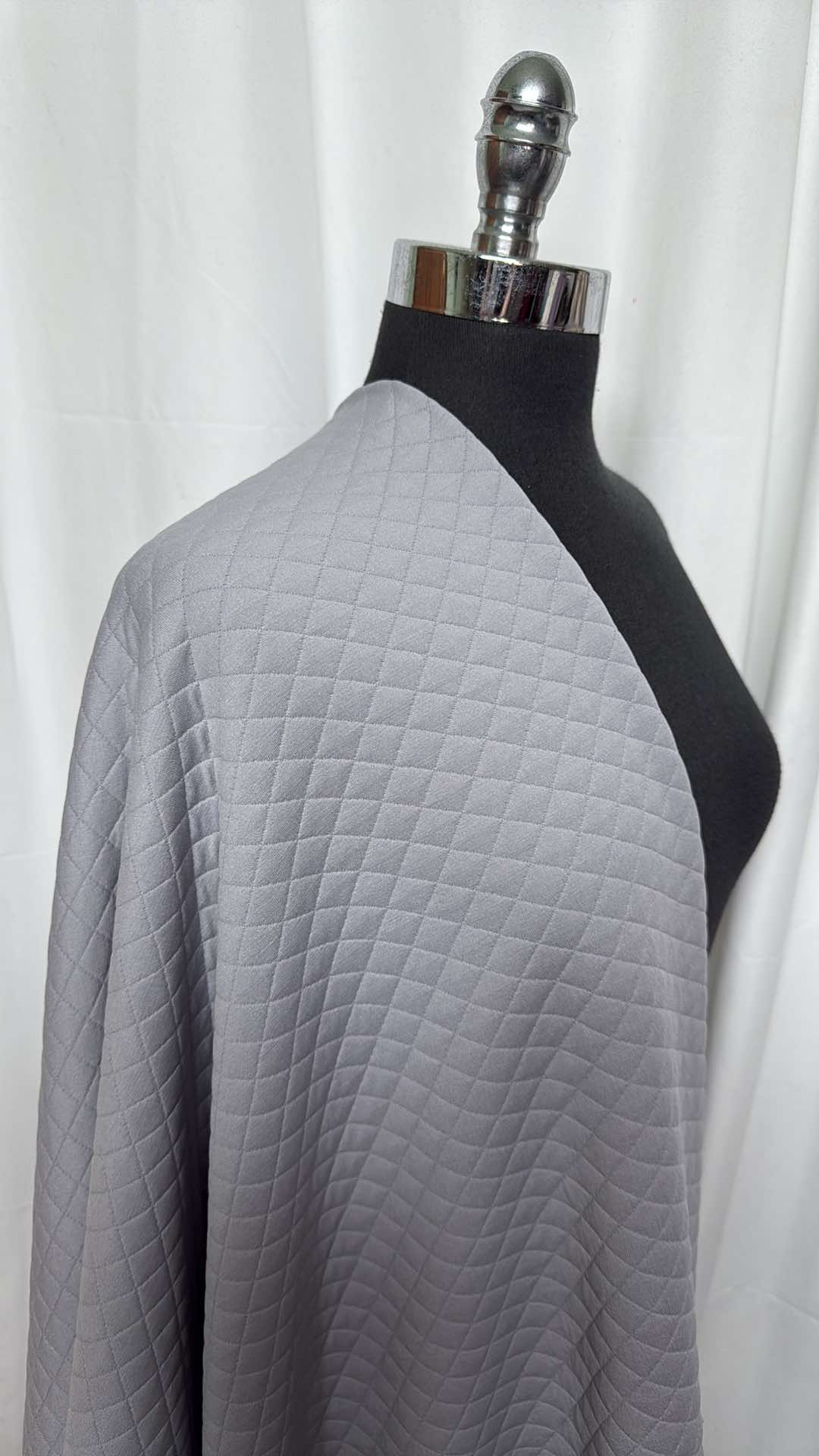 Silver - Quilted (Read Description) - 3 Yard Cut