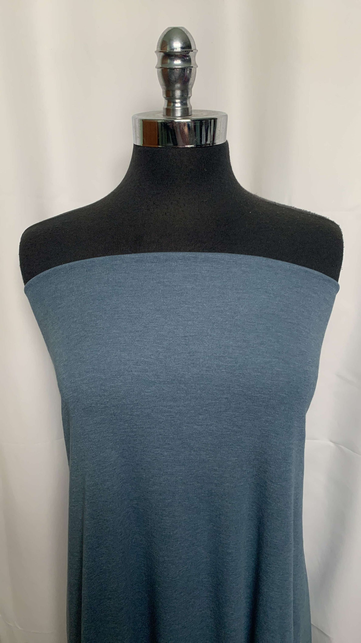 Teal - 1x1 Combed Cotton Rib - 2 yard Cut