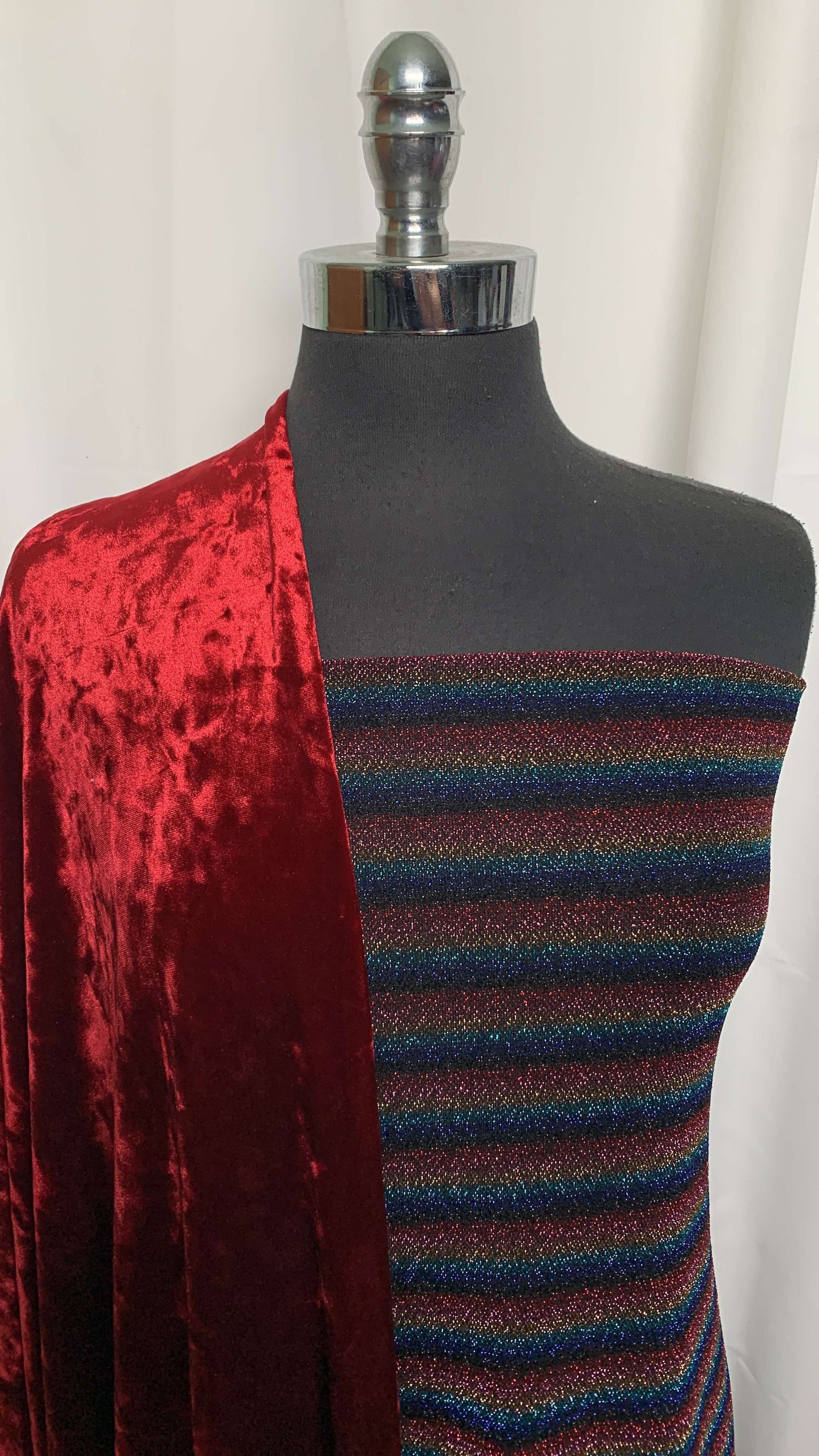 LUREX/VELVET BUNDLE : 2YD Lurex DK & 2YD Crushed Stretch Velvet : A25740