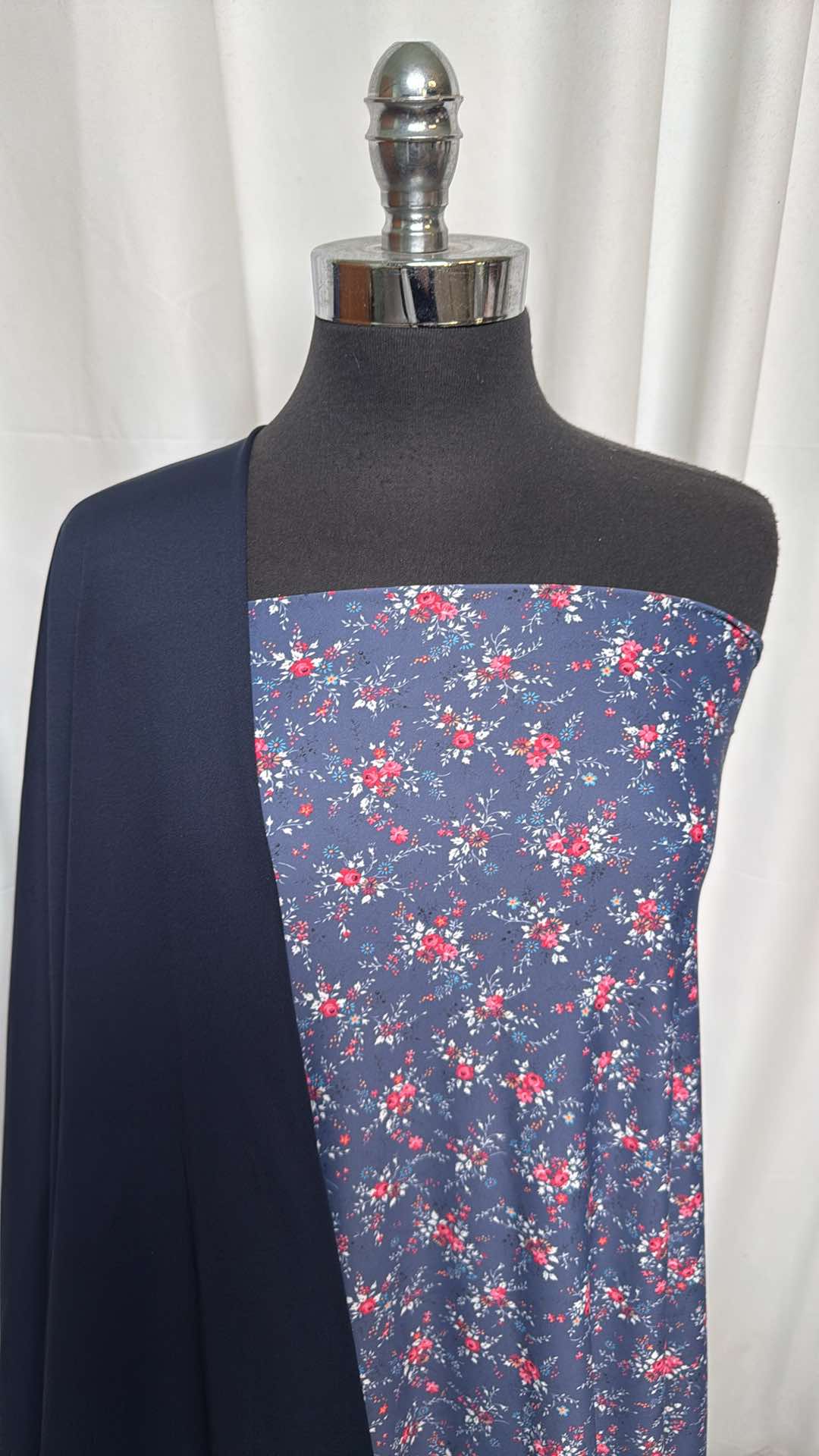 NAVY/DITSY FLORAL BUNDLE : 2YD Navy Yoga PF & 2YD Ditsy Floral Yoga PF : A26285