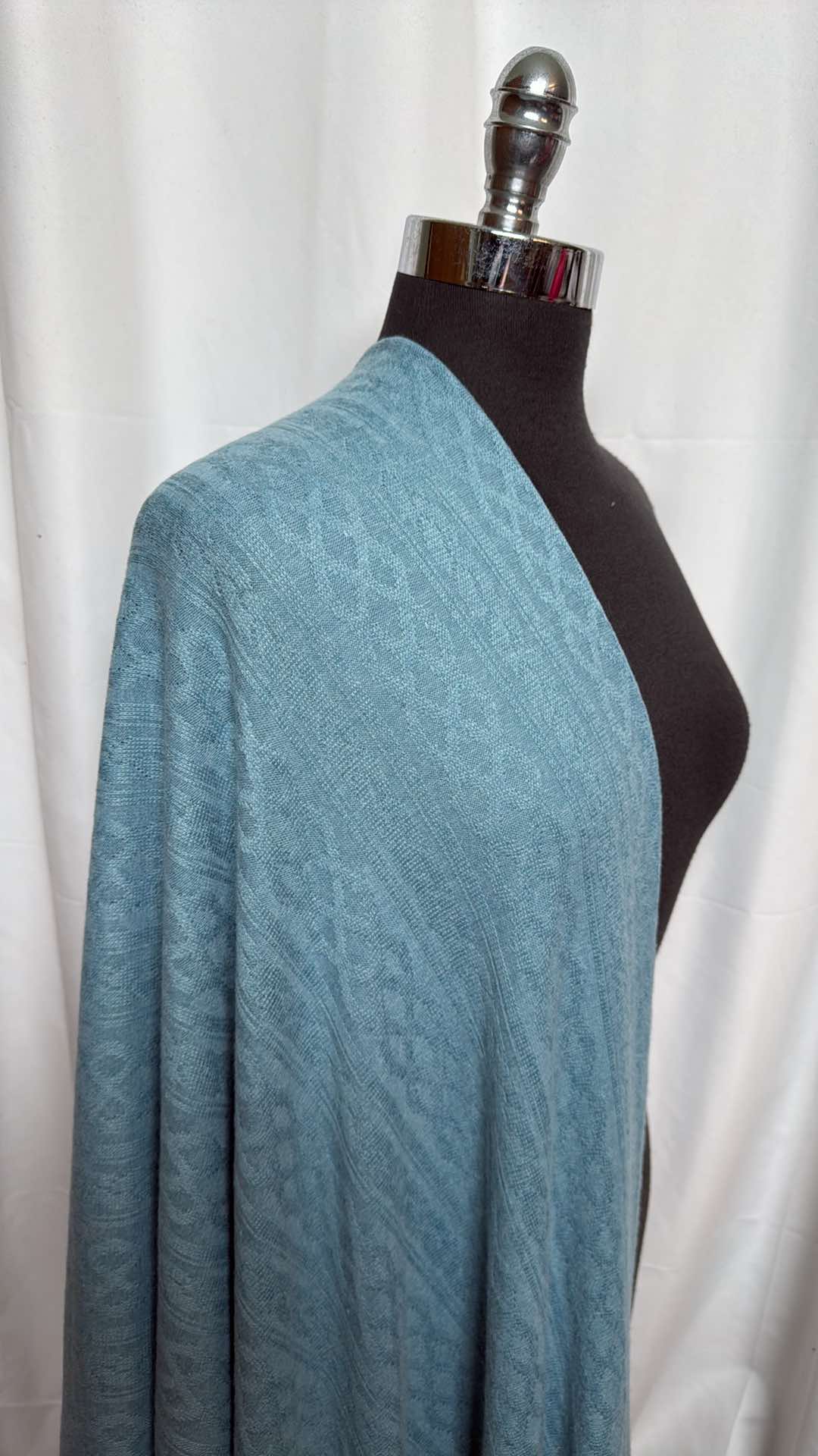 Teal Cable - Oakley Sweater Knit - 2 Yard Cut