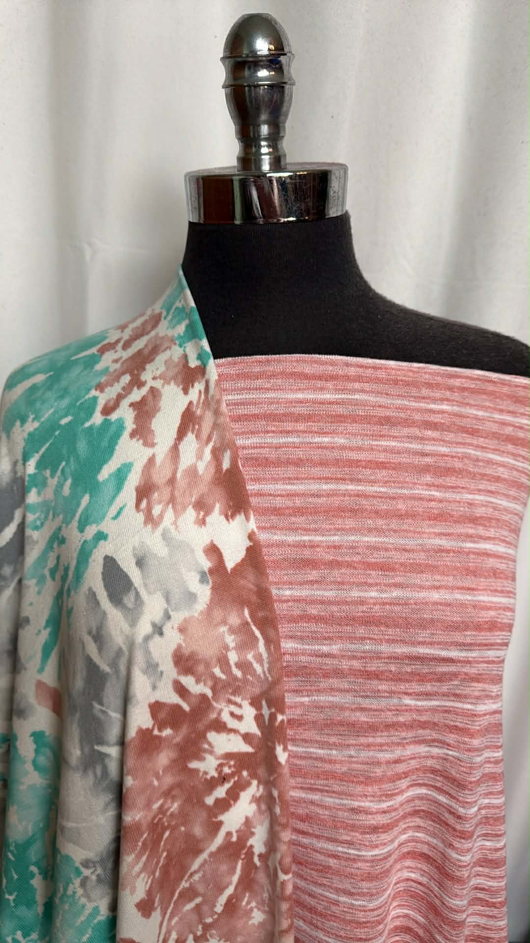 TIE DYE/STRIPE BUNDLE : 2YD Blue Stripe Light-Gauge SK & 2YD Tie Dye Oakley SK : A29807