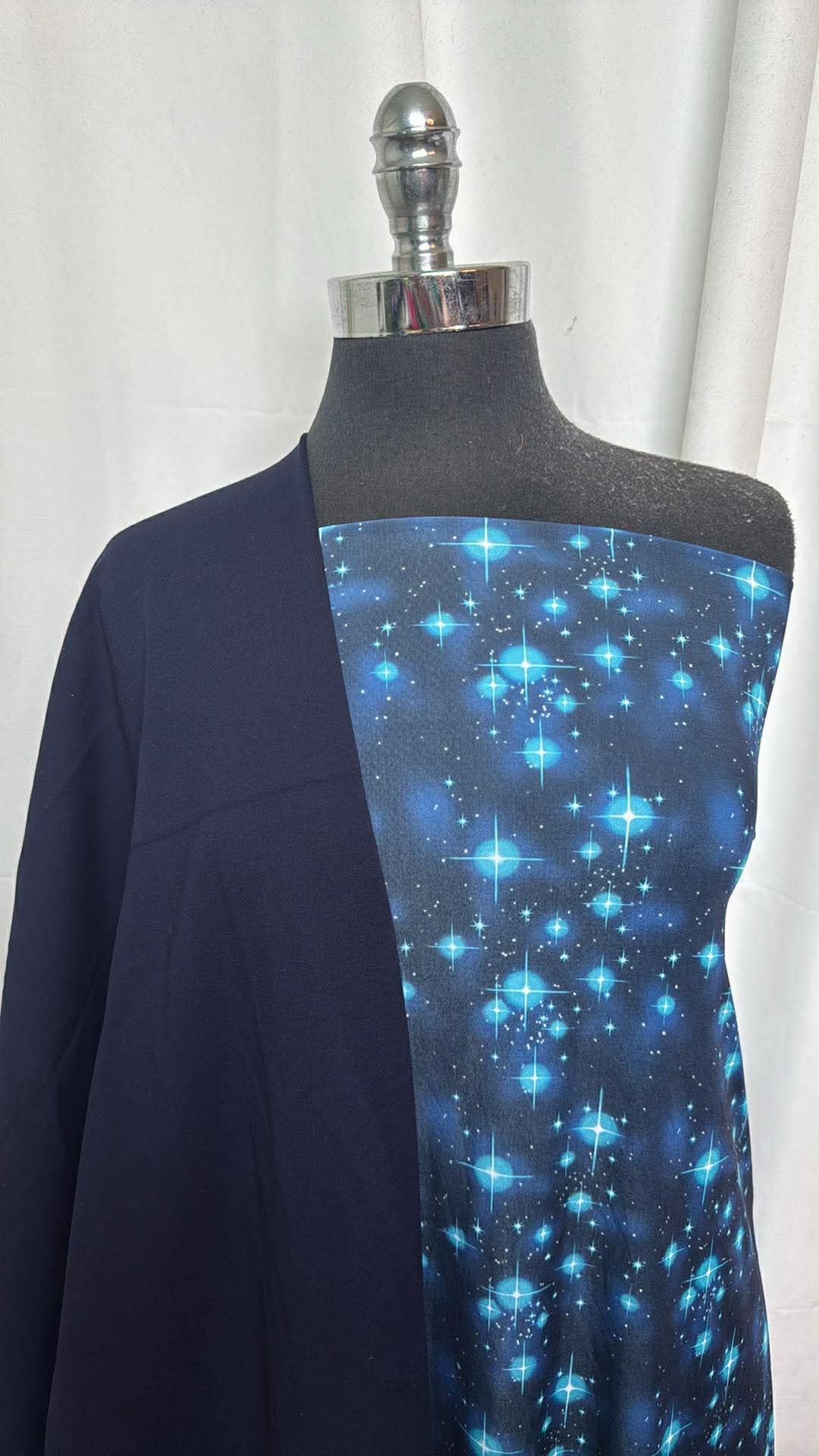 NAVY/GALAXY BUNDLE : 2YD Galaxy ITY & 2YD Navy Nylon Ponte : A30418