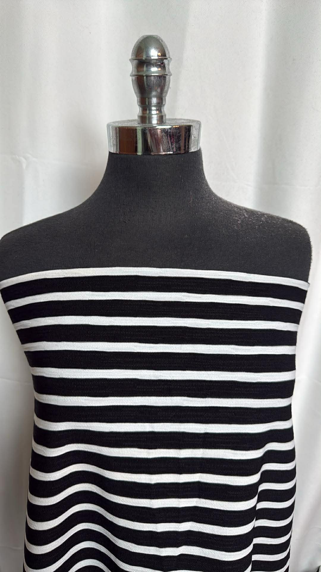 Textured Stripe - Poly/Spandex - 2 Yard Cut