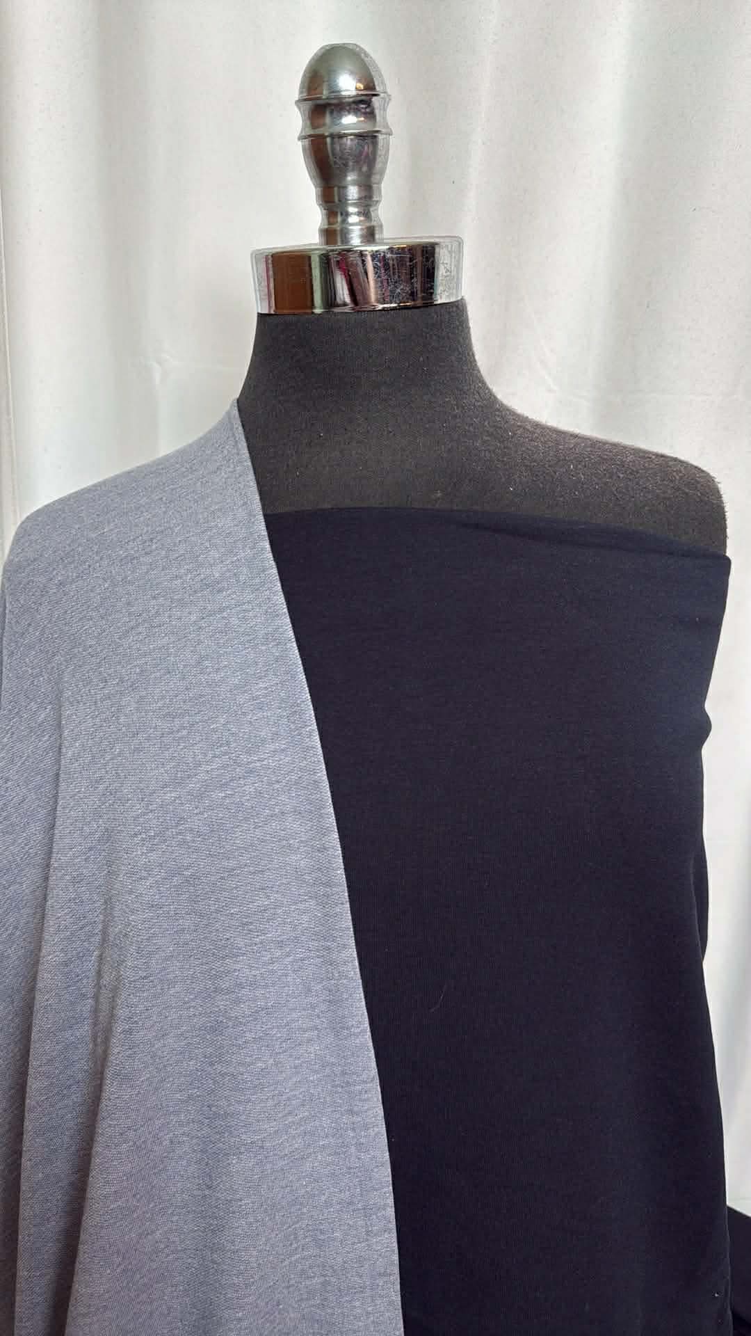 NAVY/DENIM BLUE BUNDLE : 2YD Navy Heavy Brushed C/S FT & 2YD Denim Blue Brushed PRS FT : A29813