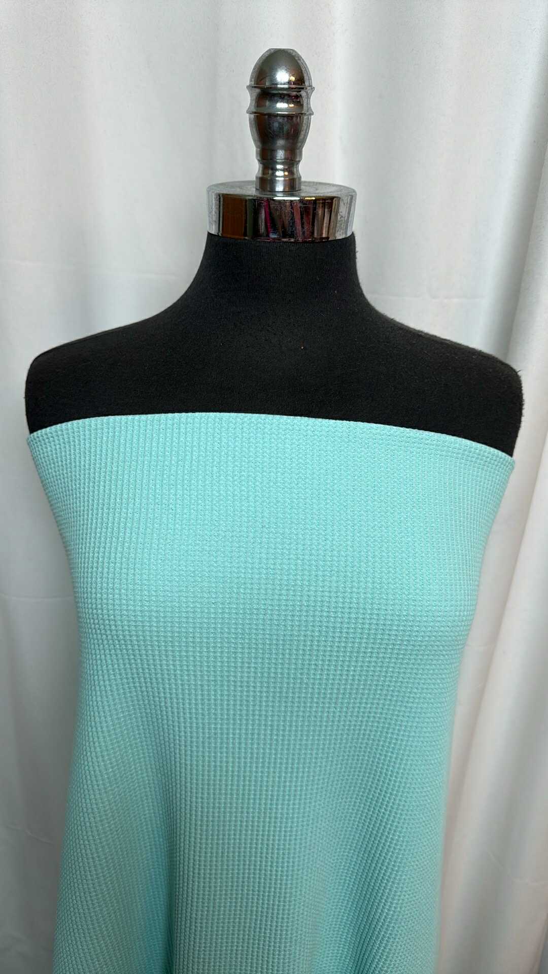 Mint - 100% Cotton Thermal Knit - 3 Yard Cut