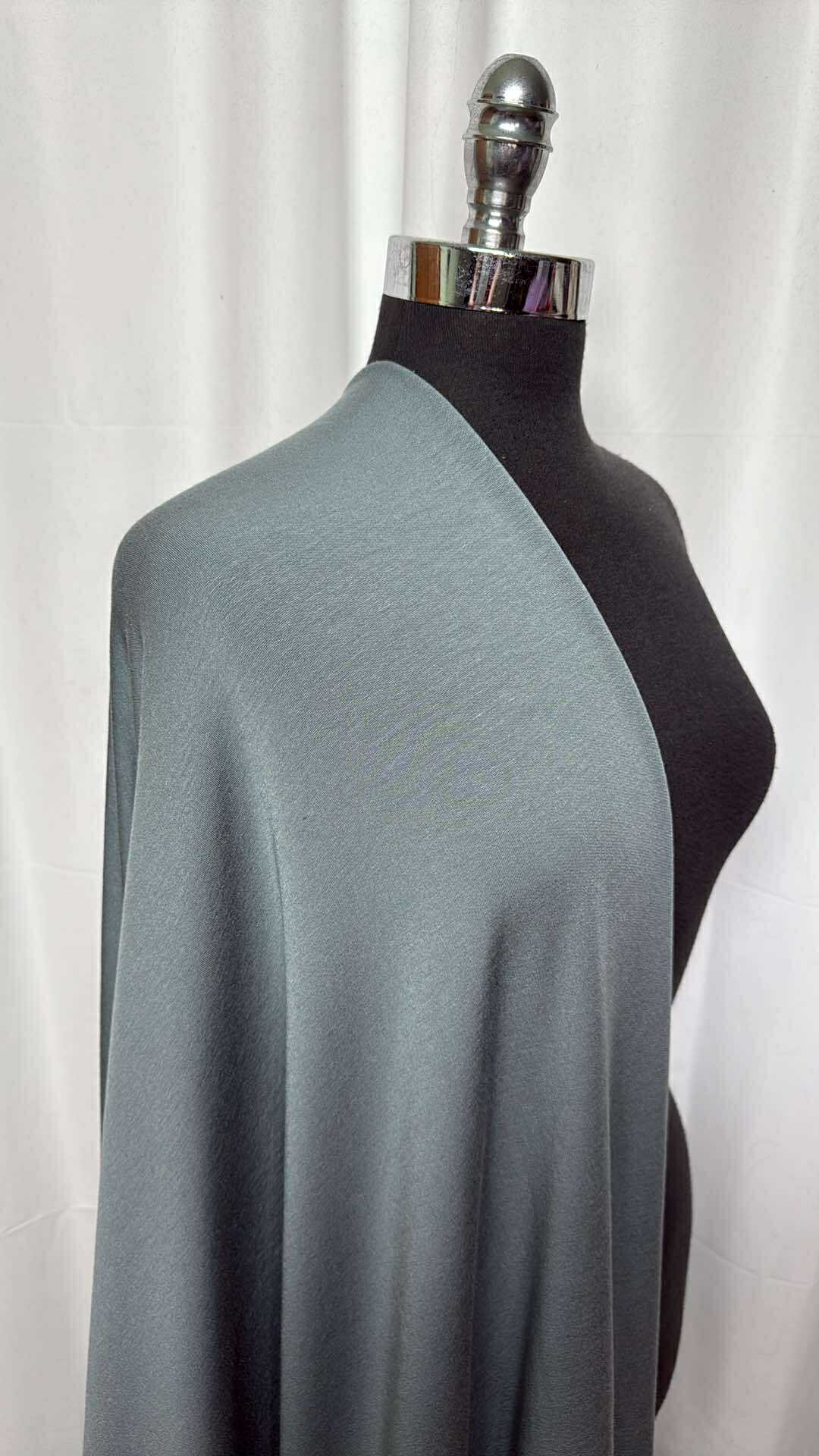 Slate - Modal/Spandex Brushed French Terry - 3 Yard Cut