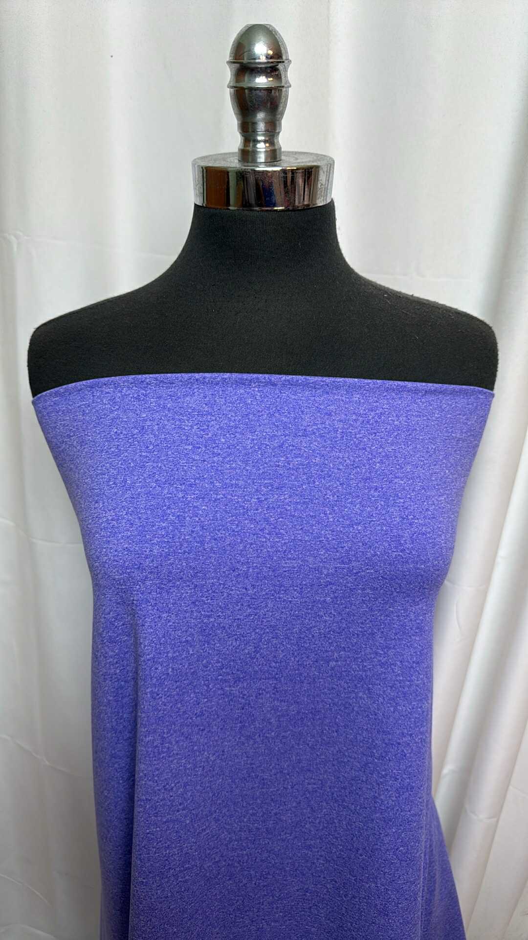 Heather Purple - Double Brushed Poly Spandex - 2 Yard Cut
