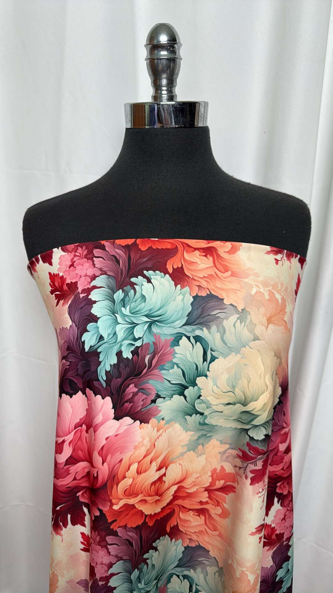 Sunset Bouquet - Poly/Spandex Single Brushed Performance - 2 Yard Cut