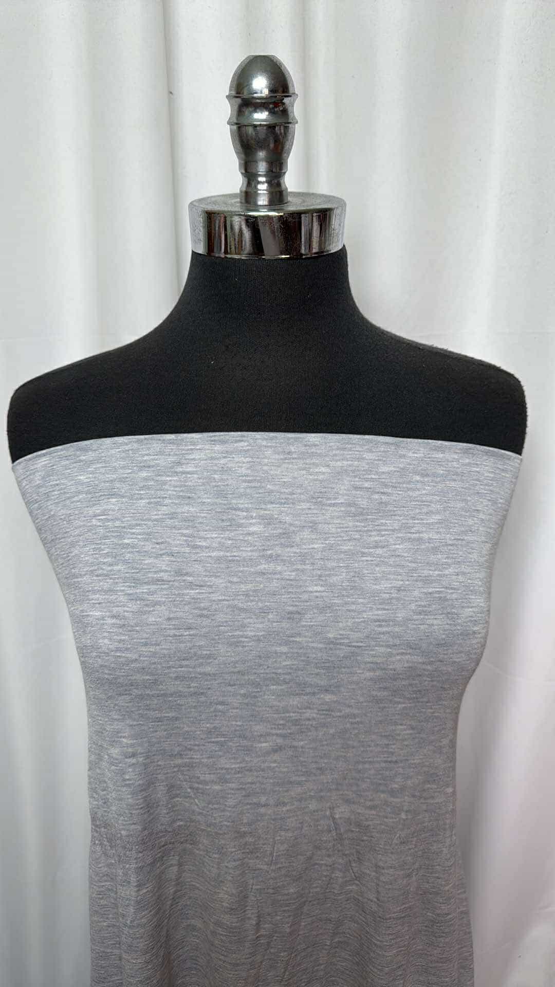 Heather Grey - Rayon/Spandex - 2 Yard Cut