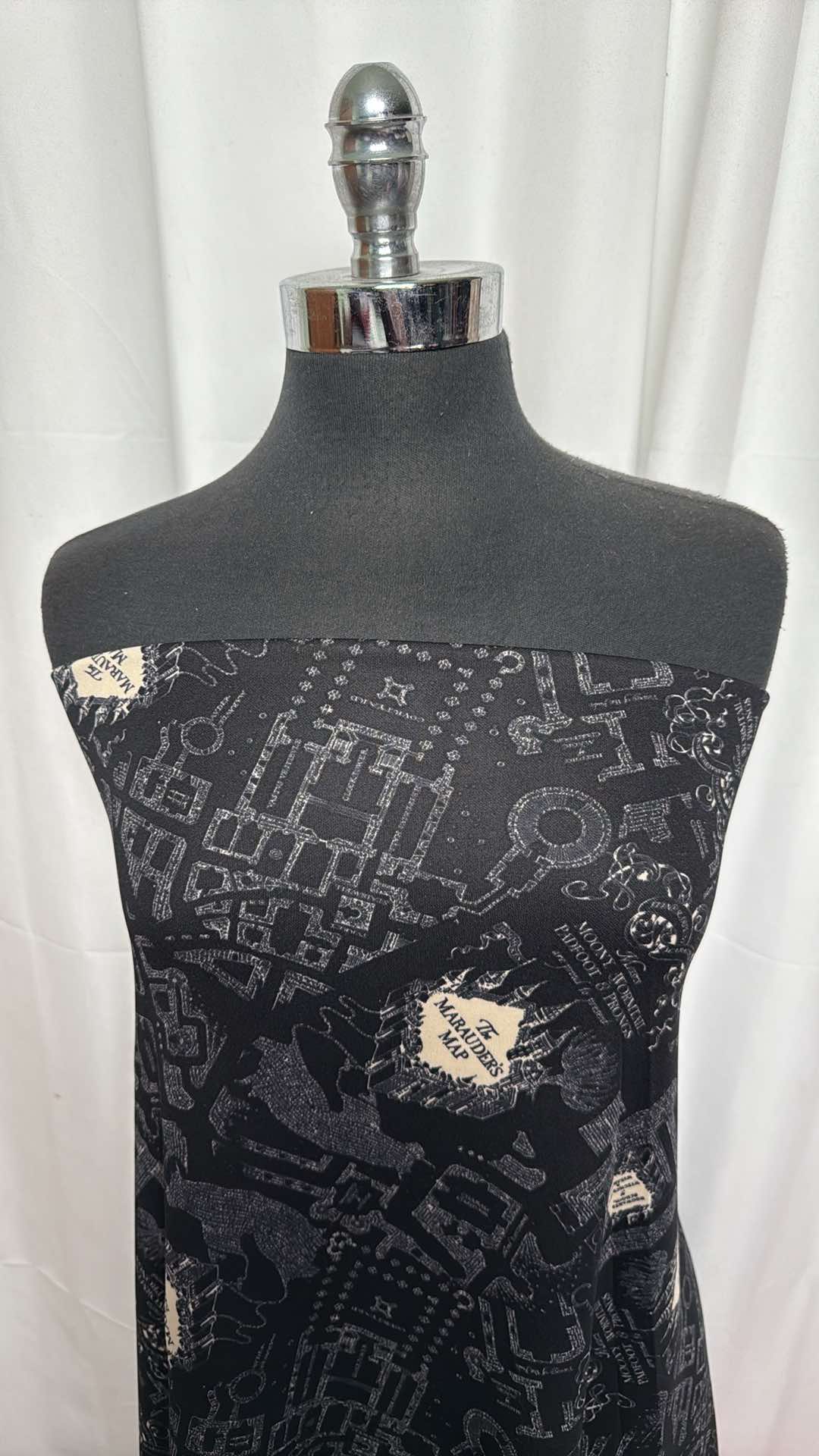 Hogwarts Map - Scuba - 2 Yard Cut