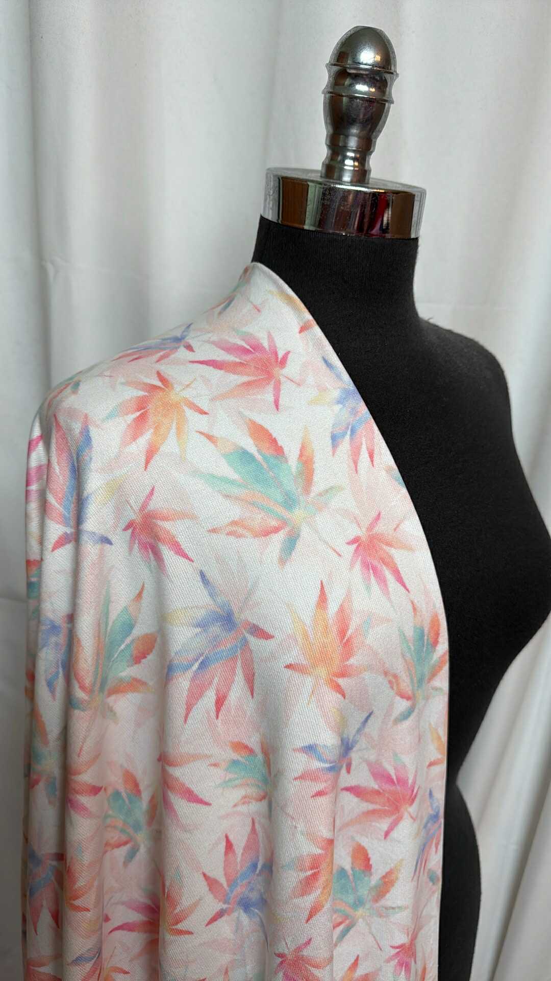Tie Dye Leaves - Oakley Sweater Knit - 2 Yard Cut