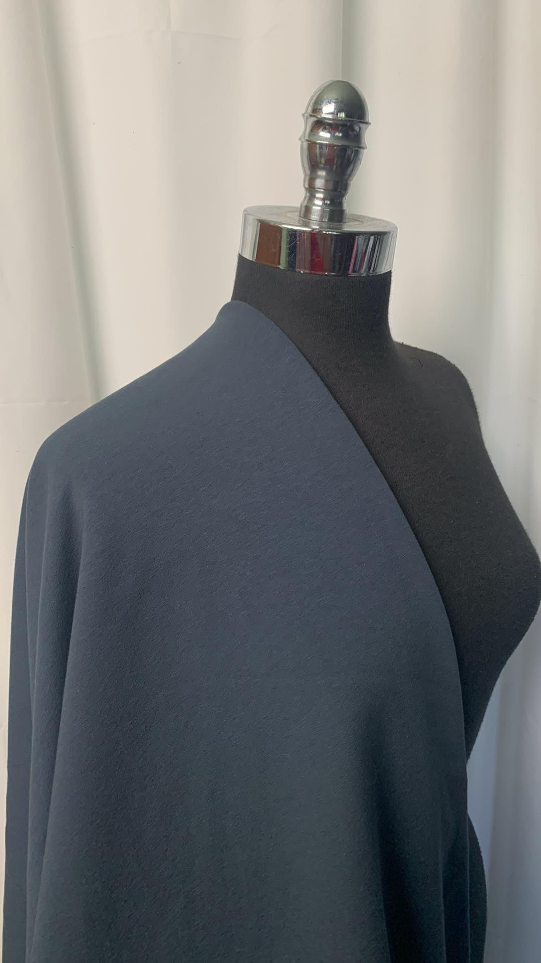 Solid Slate - Modal/Cotton/Spandex Brushed French Terry - By the Yard