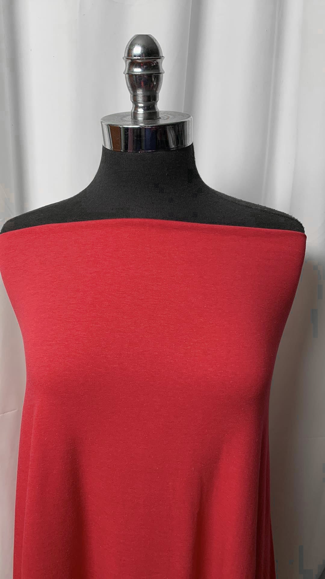 Solid Red - Bamboo/Cotton/Spandex - By the Yard