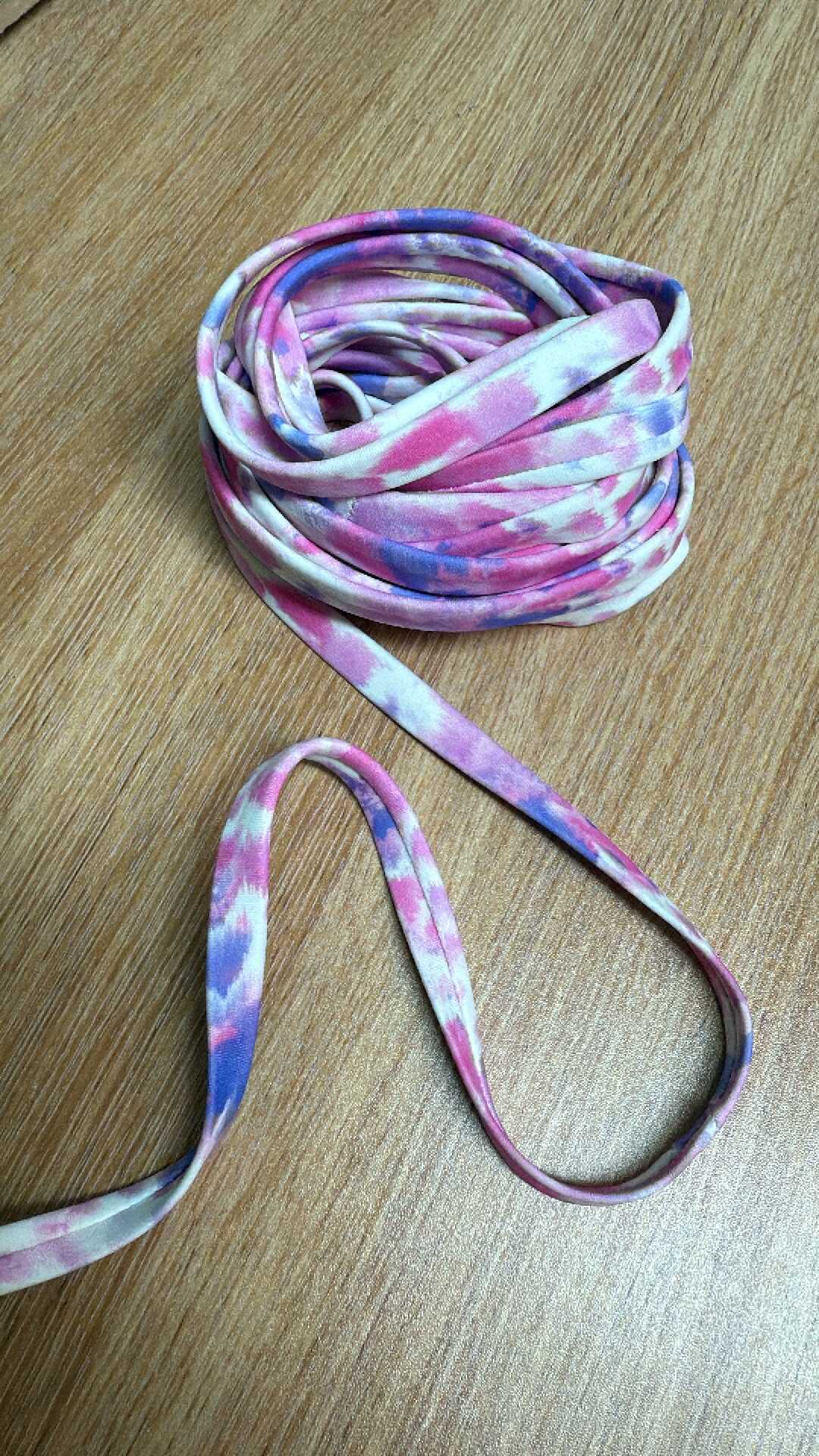 1/2” Nylon/Spandex Swim Straps w/Rubber Elastic Enclosed - 5 Yards