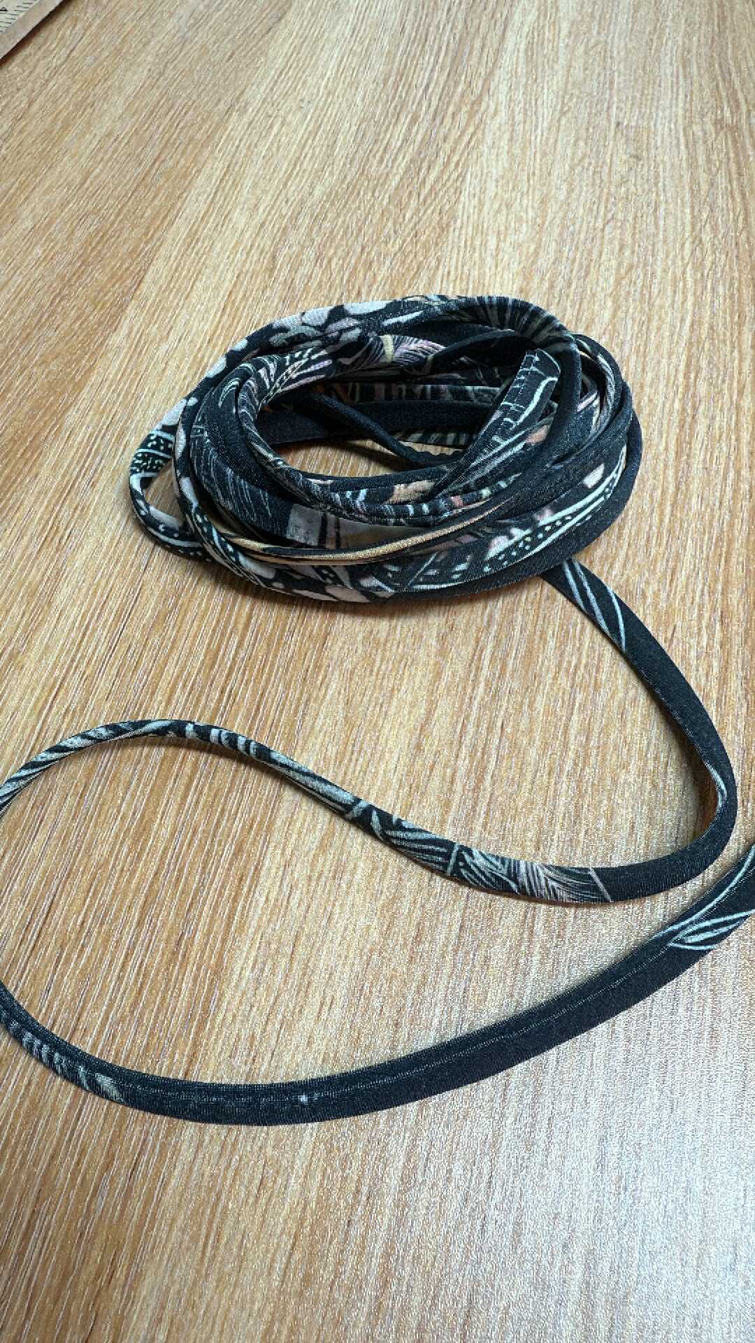 1/4” Nylon/Spandex Swim Straps w/Rubber Elastic Enclosed - 5 Yards