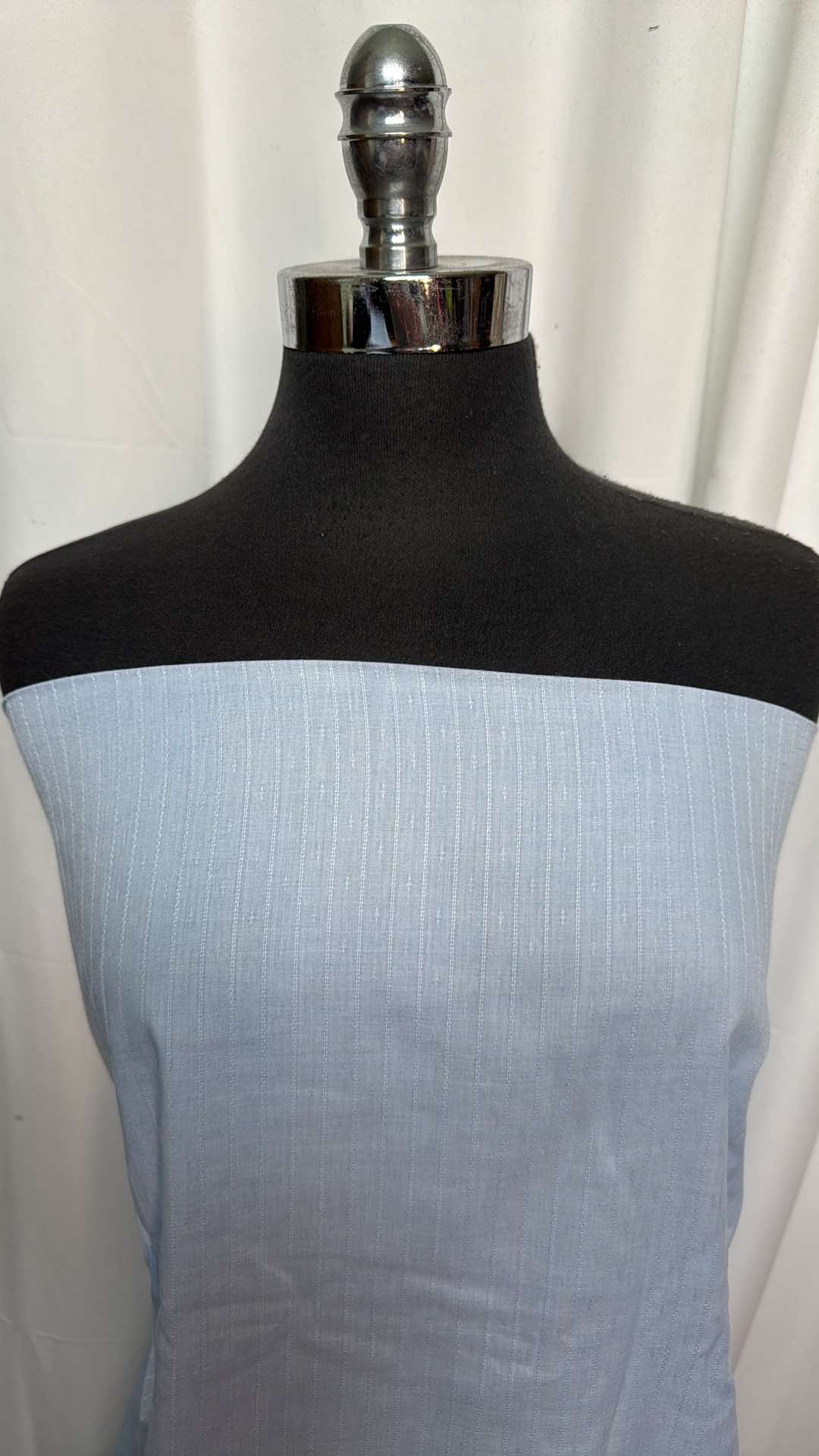 Light Blue - Textured Cotton Woven - 2 Yard Cut