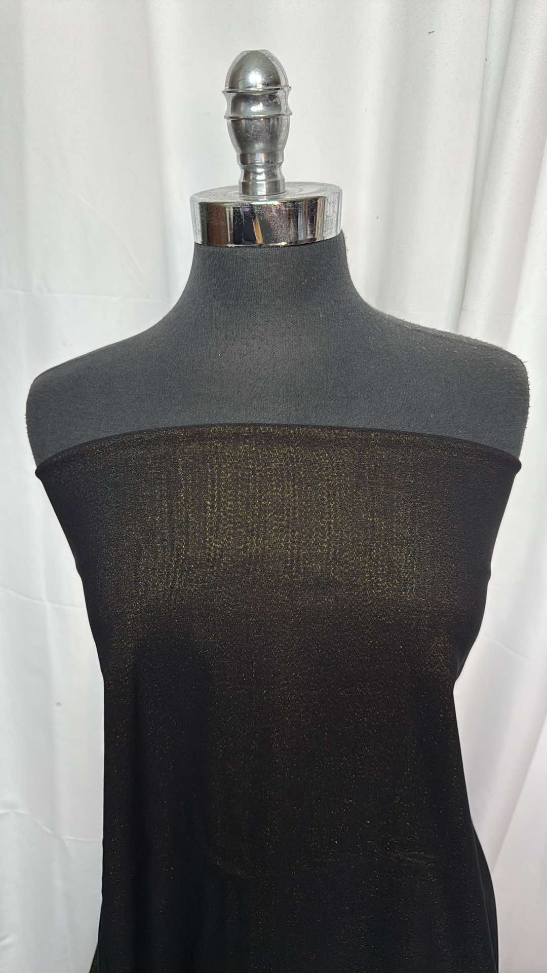 Black/Gold Lurex - Millennium - 2 Yard Cut