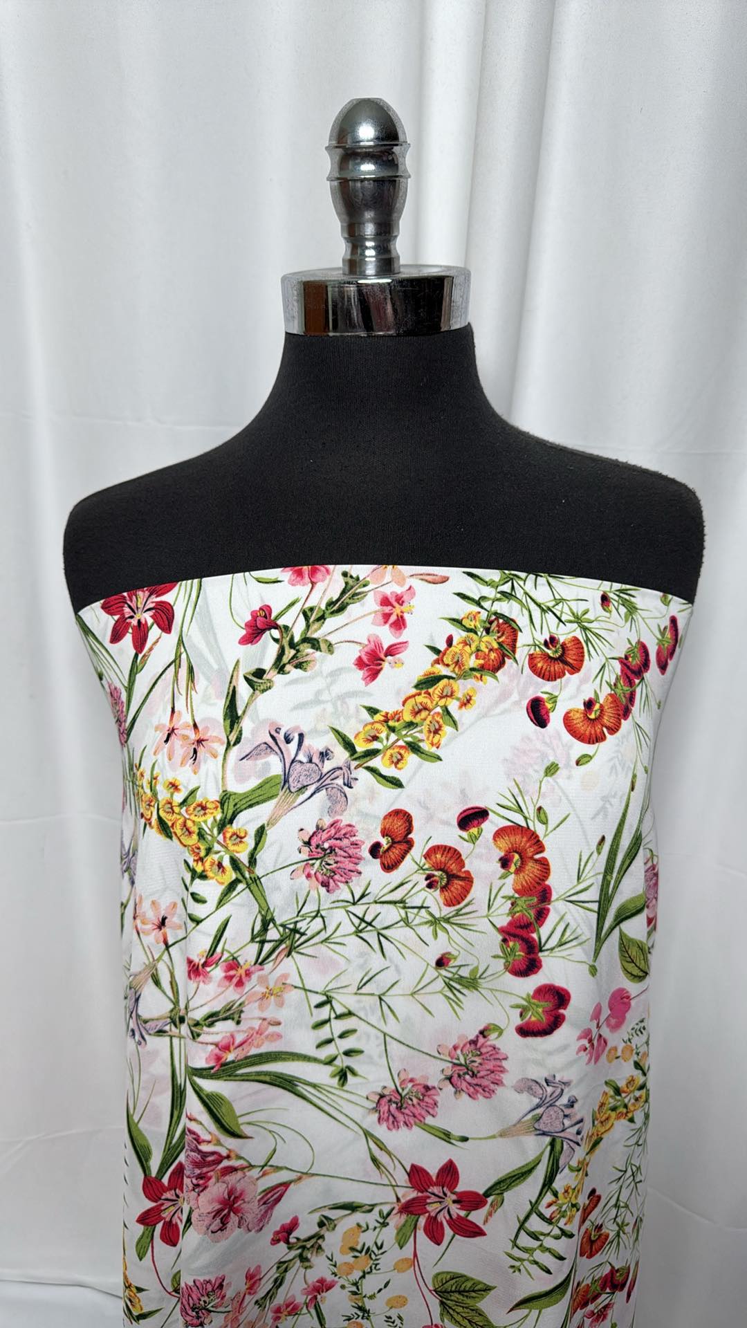 Wildflowers - Poly Peached Woven - 2 Yard Cut