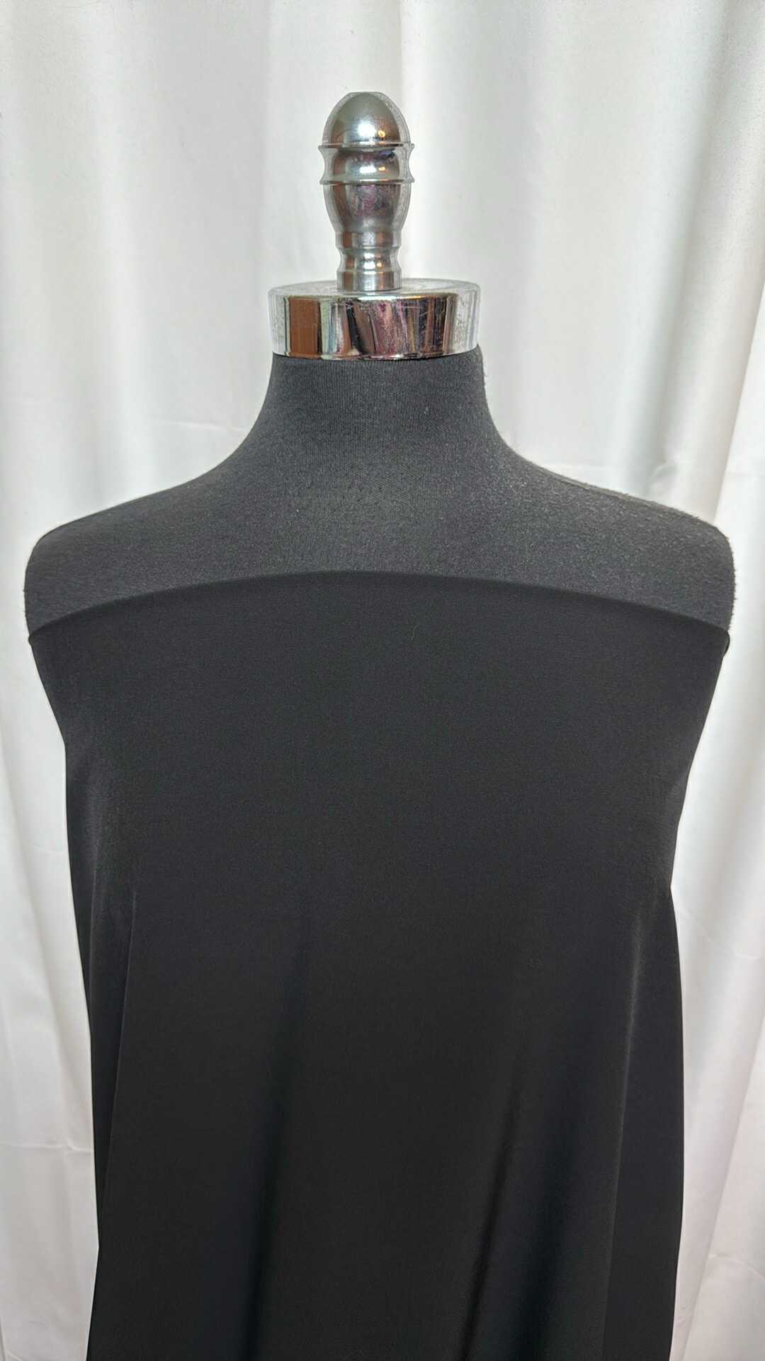 Black - Poly/Spandex Stretch Woven - 2 Yard Cut