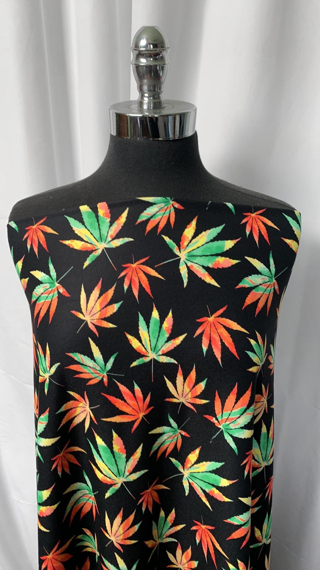 Leaves - Peached Performance - 2 Yard Cut
